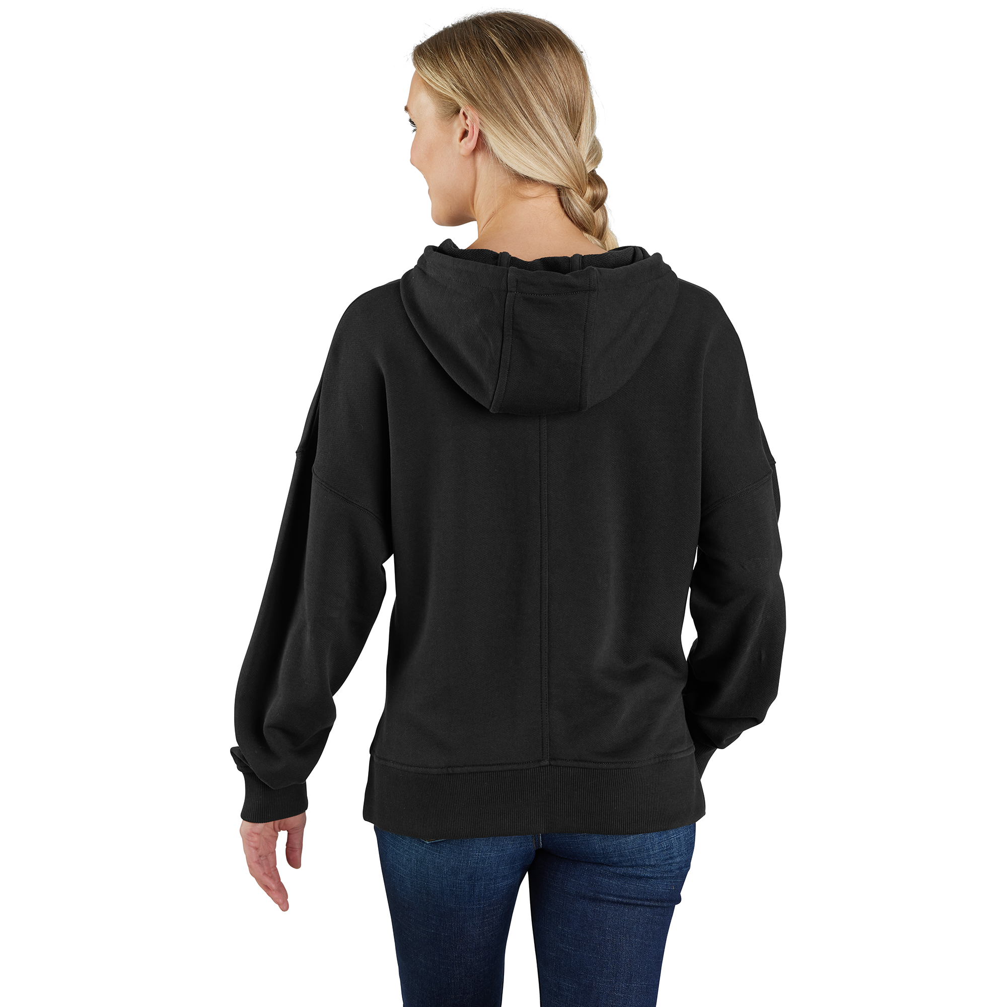 Picture of Carhartt 106479 Womens French Terry Graphic Hooded Sweatshirt