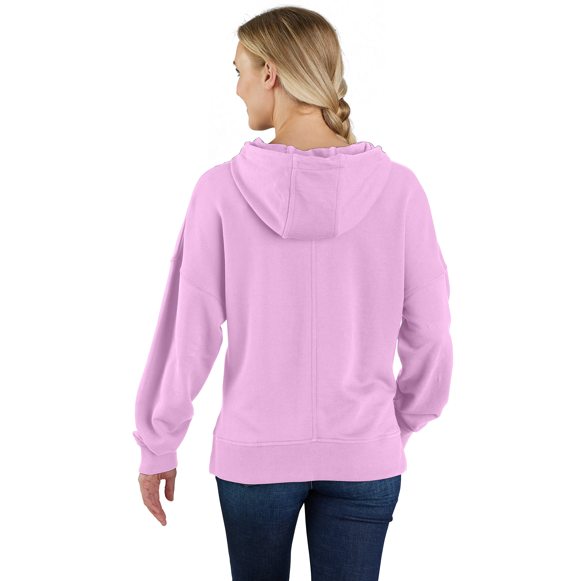 Picture of Carhartt 106479 Womens French Terry Graphic Hooded Sweatshirt