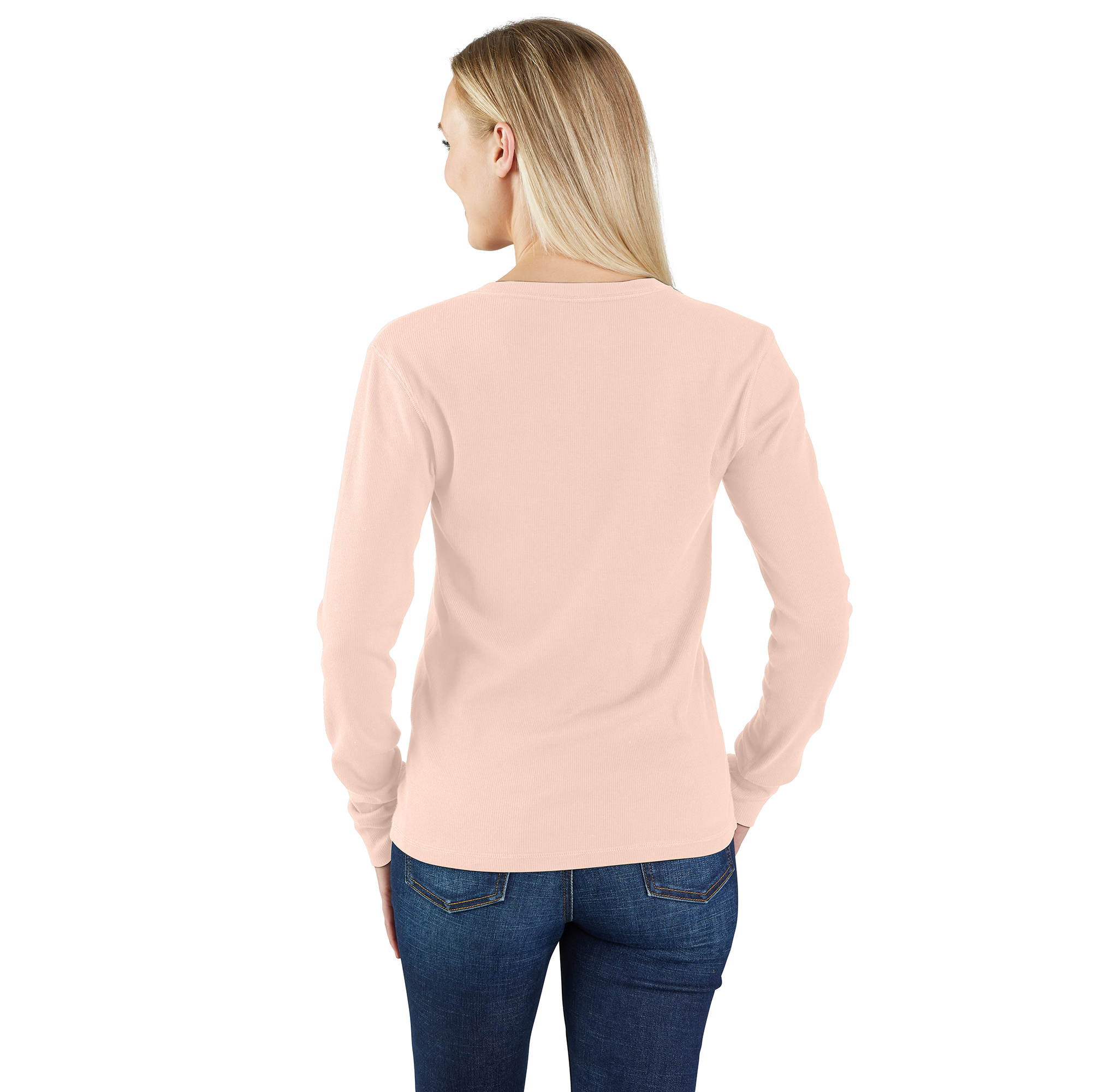Picture of Carhartt 106480 Womens TENCEL™ Fiber Series Relaxed Fit Long-Sleeve Ribbed Henley