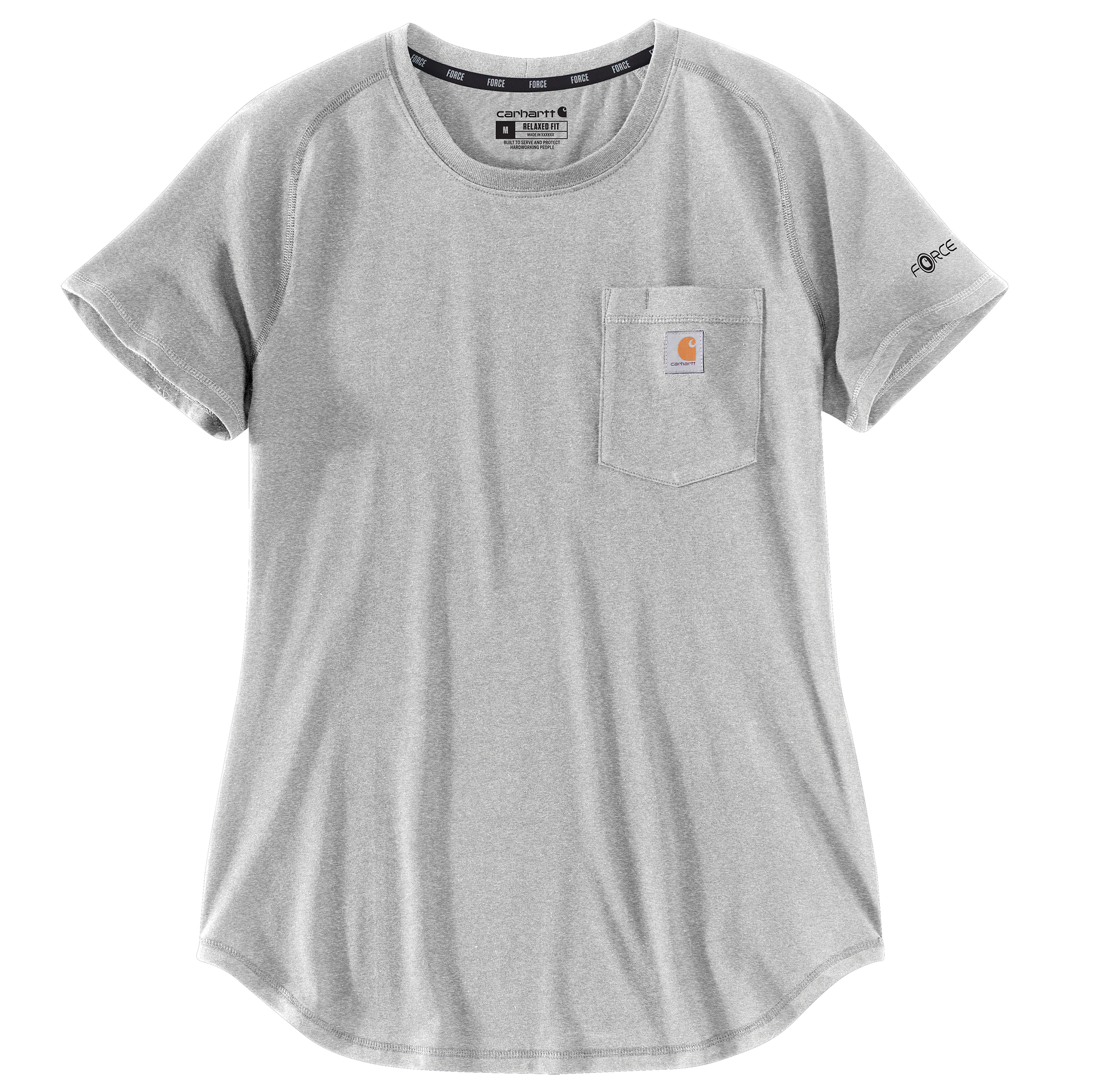 Picture of Carhartt 106650 Womens Force Relaxed Fit Midweight Pocket T-shirt