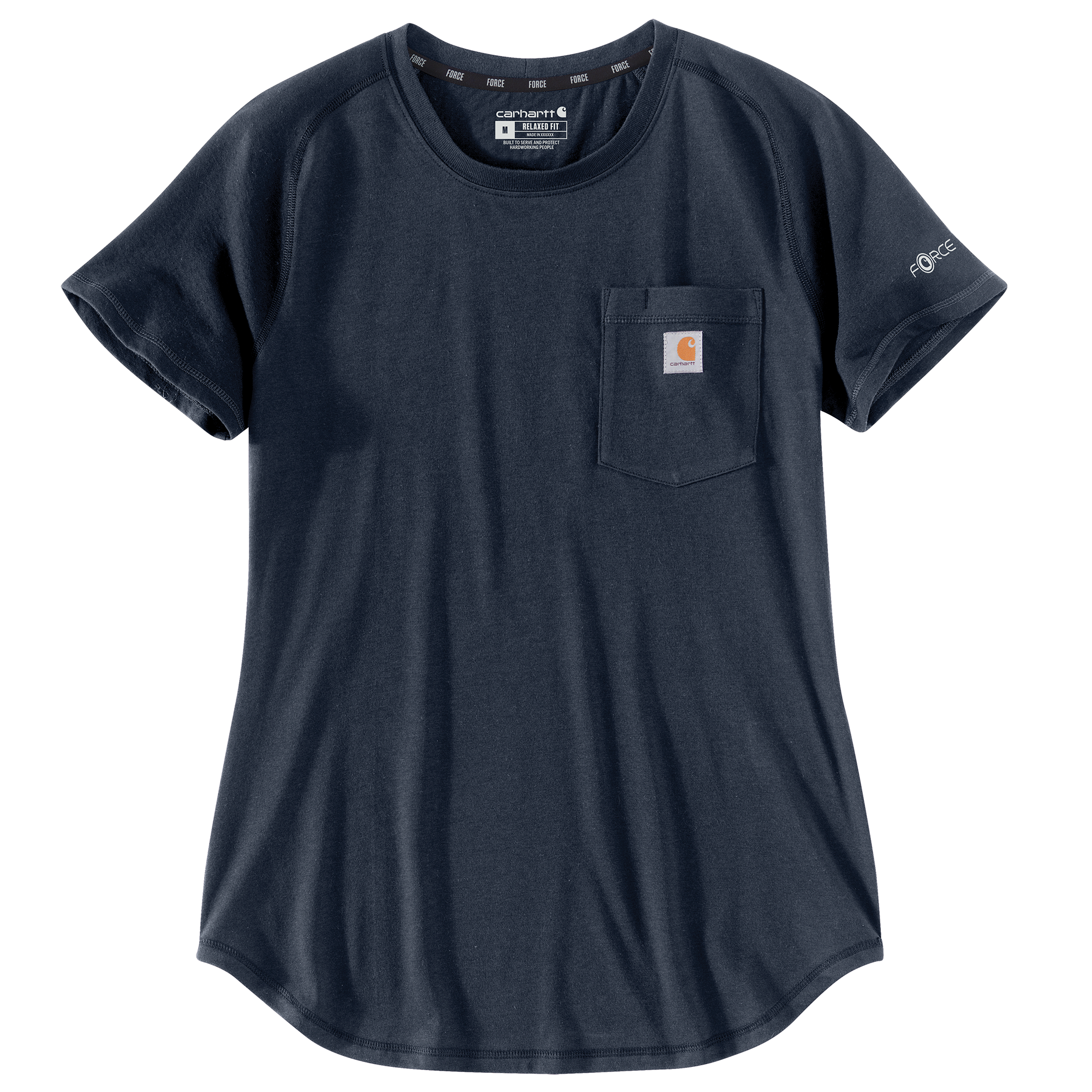 Picture of Carhartt 106650 Womens Force Relaxed Fit Midweight Pocket T-shirt