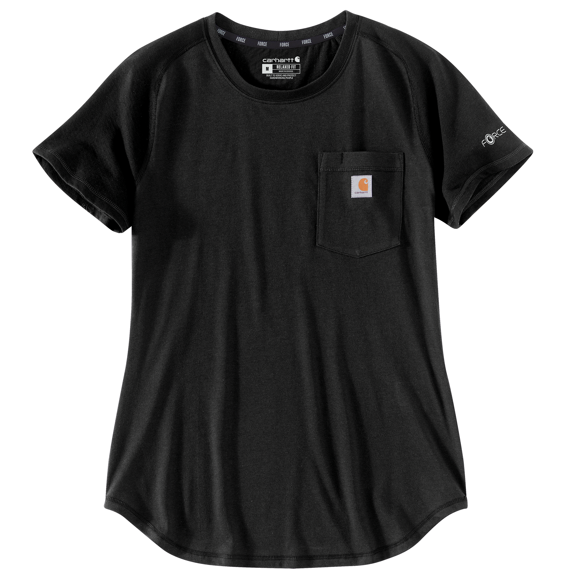 Picture of Carhartt 106650 Womens Force Relaxed Fit Midweight Pocket T-shirt
