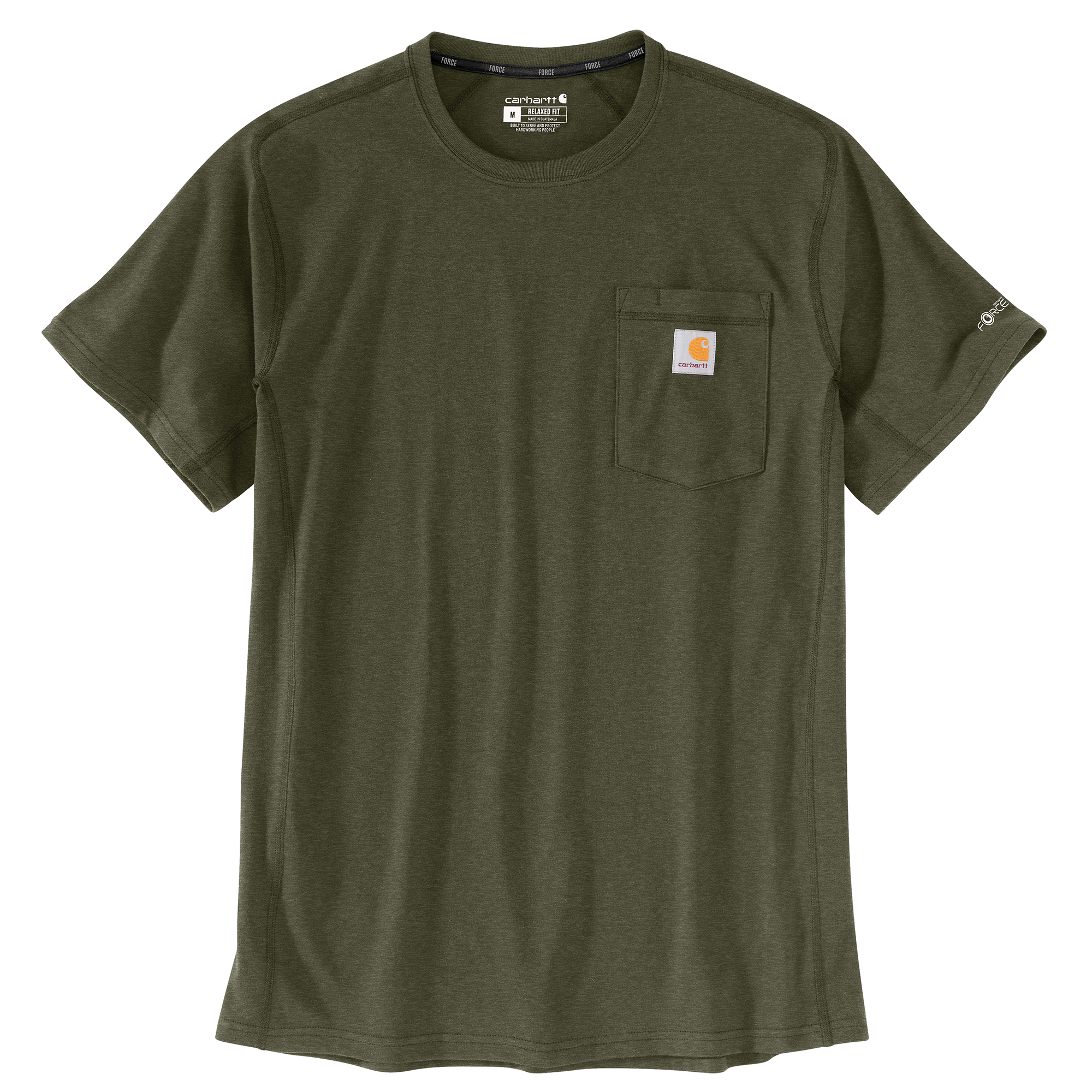 Picture of Carhartt 106652 Mens Force Relaxed Fit Midweight Short-Sleeve Pocket T-Shirt