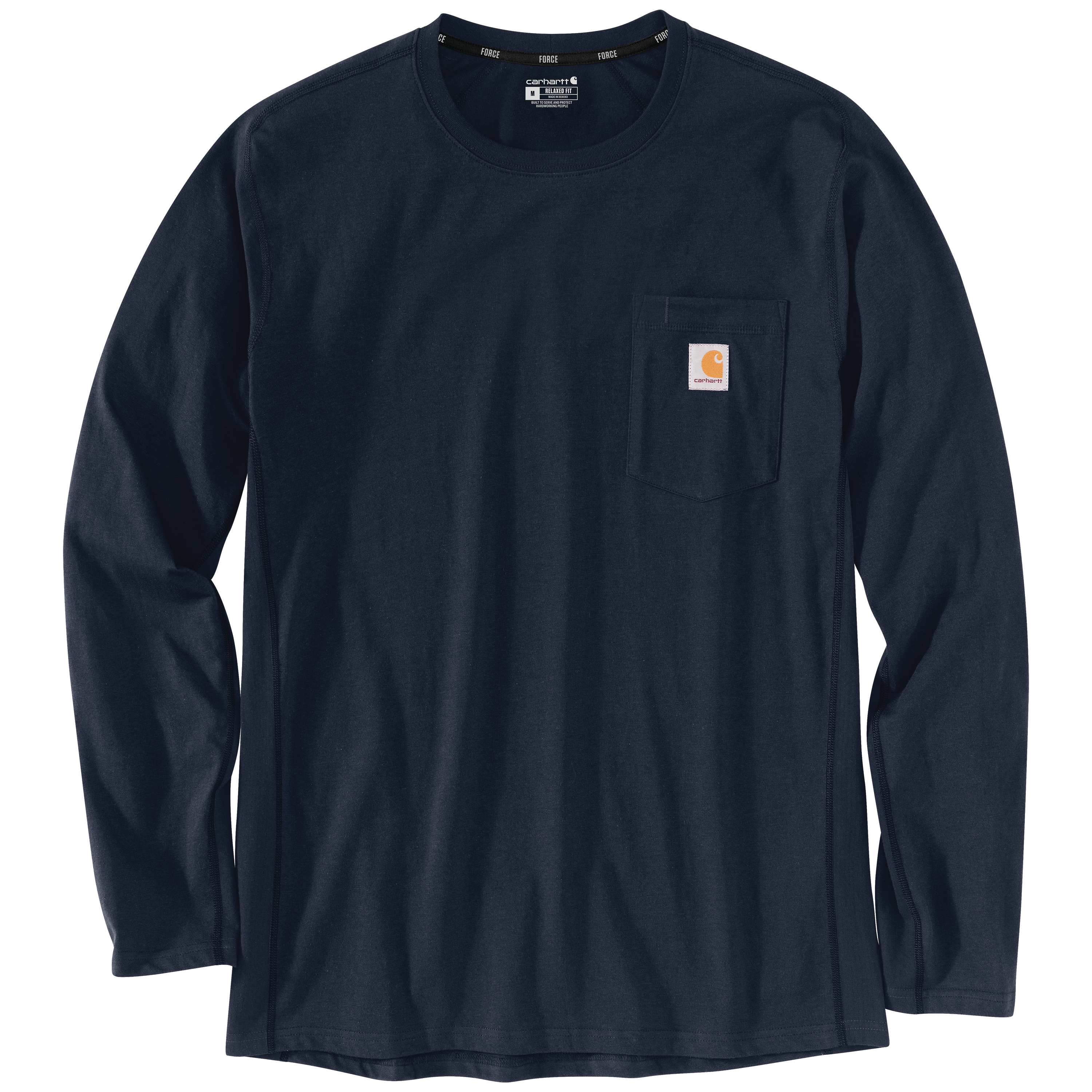 Picture of Carhartt 106656 Mens Force Relaxed Fit Midweight Long-Sleeve Pocket T-Shirt