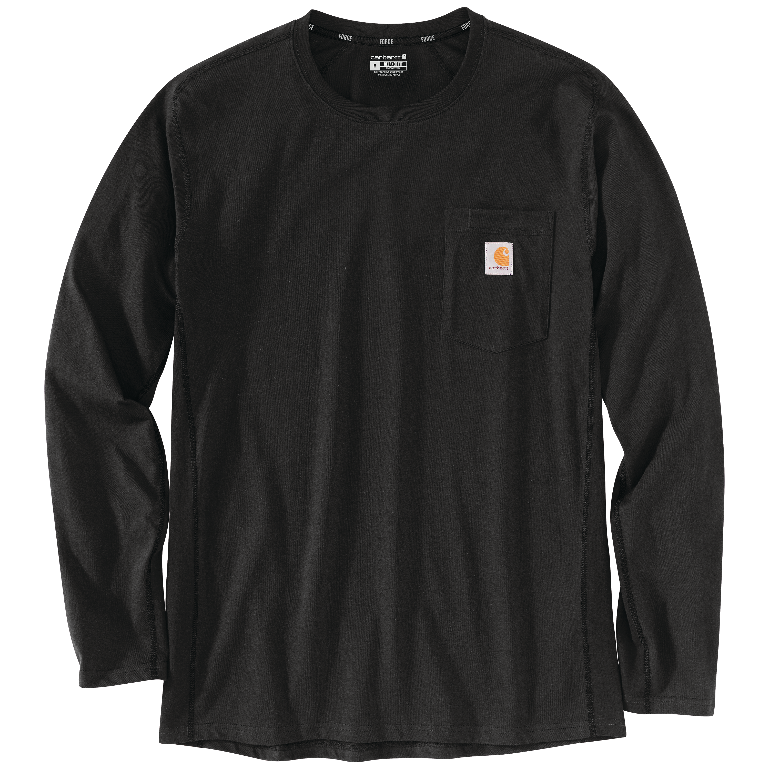 Picture of Carhartt 106656 Mens Force Relaxed Fit Midweight Long-Sleeve Pocket T-Shirt