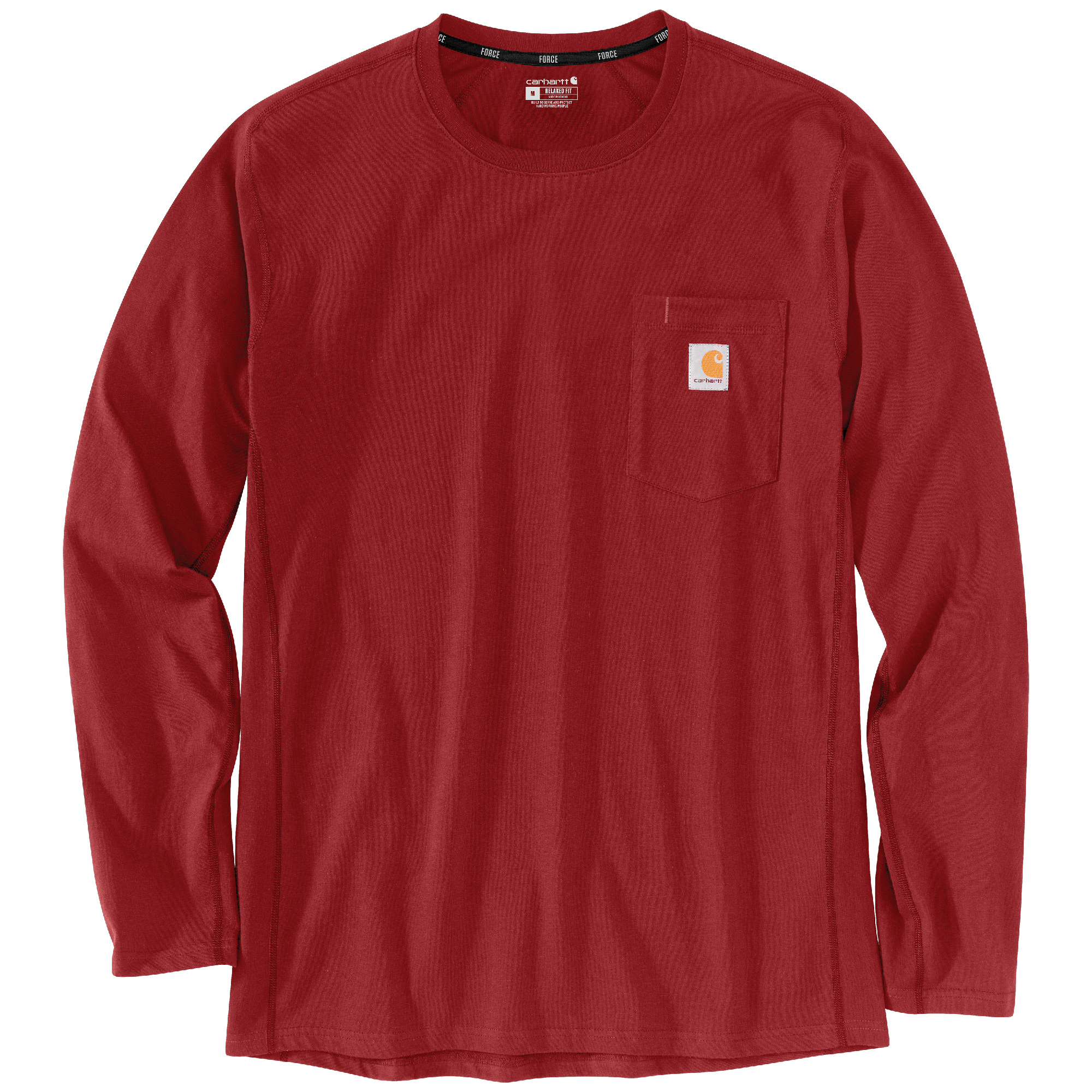 Picture of Carhartt 106656 Mens Force Relaxed Fit Midweight Long-Sleeve Pocket T-Shirt