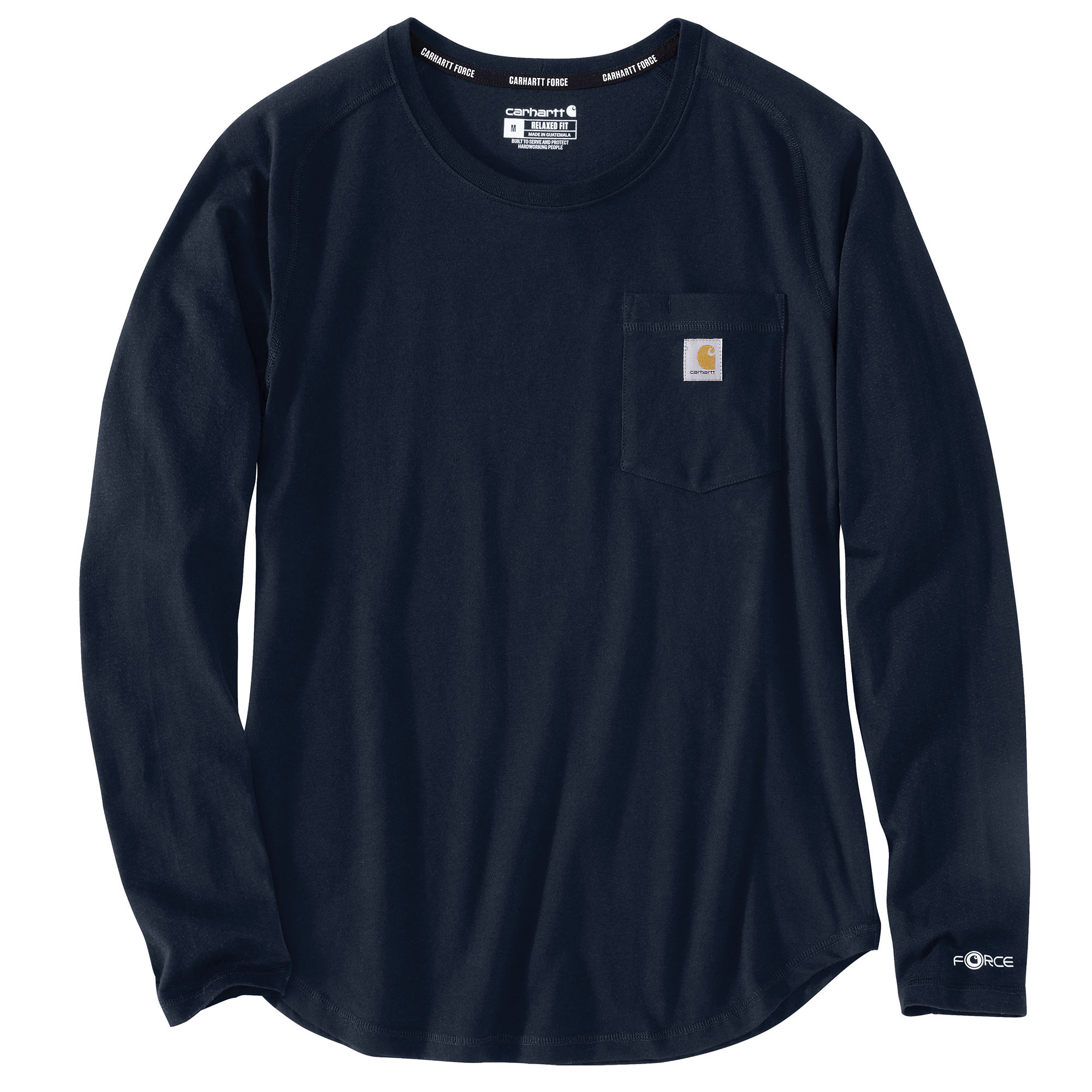 Picture of Carhartt 106659 Womens Force Relaxed Fit Midweight Long-Sleeve Pocket T-Shirt