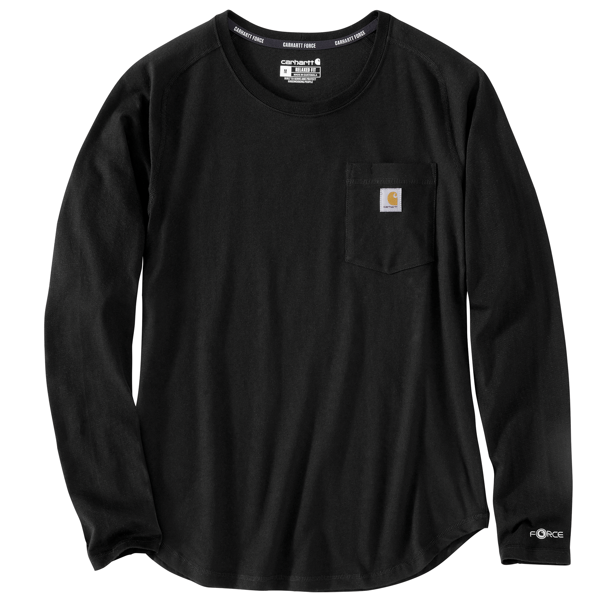 Picture of Carhartt 106659 Womens Force Relaxed Fit Midweight Long-Sleeve Pocket T-Shirt