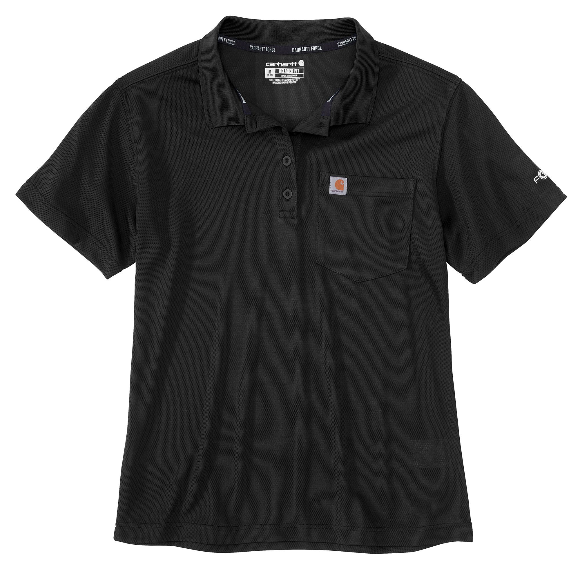 Picture of Carhartt 106662 Mens Force Relaxed Fit Lightweight Short-Sleeve Pocket Polo