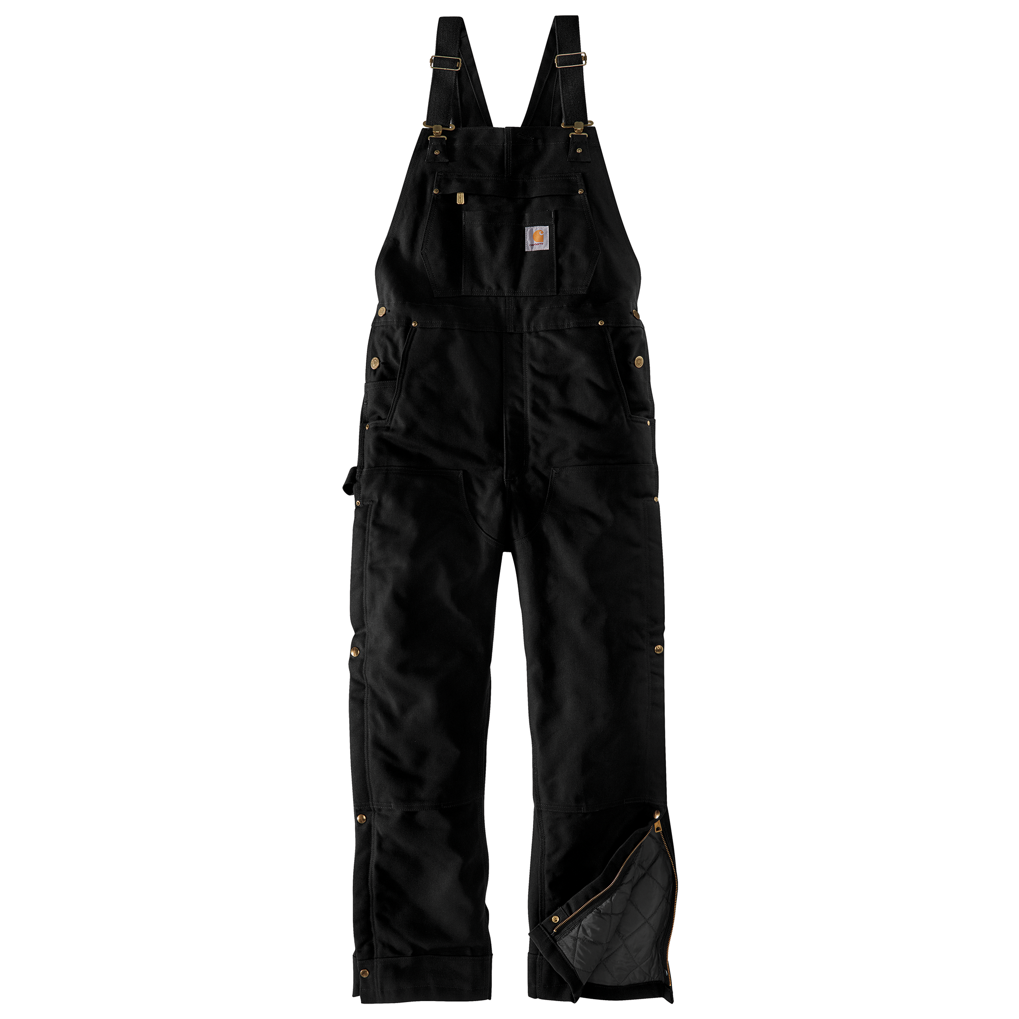 Picture of Carhartt 106672 Mens Loose Fit Firm Duck Insulated Bib Overall