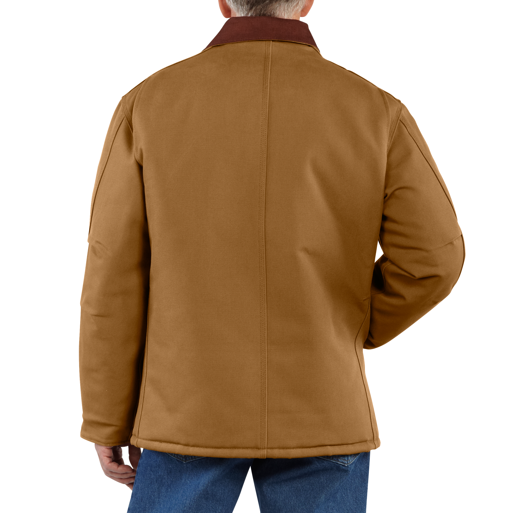 Picture of Carhartt 106674 Mens C003 Loose Fit Firm Duck Insulated Traditional Coat