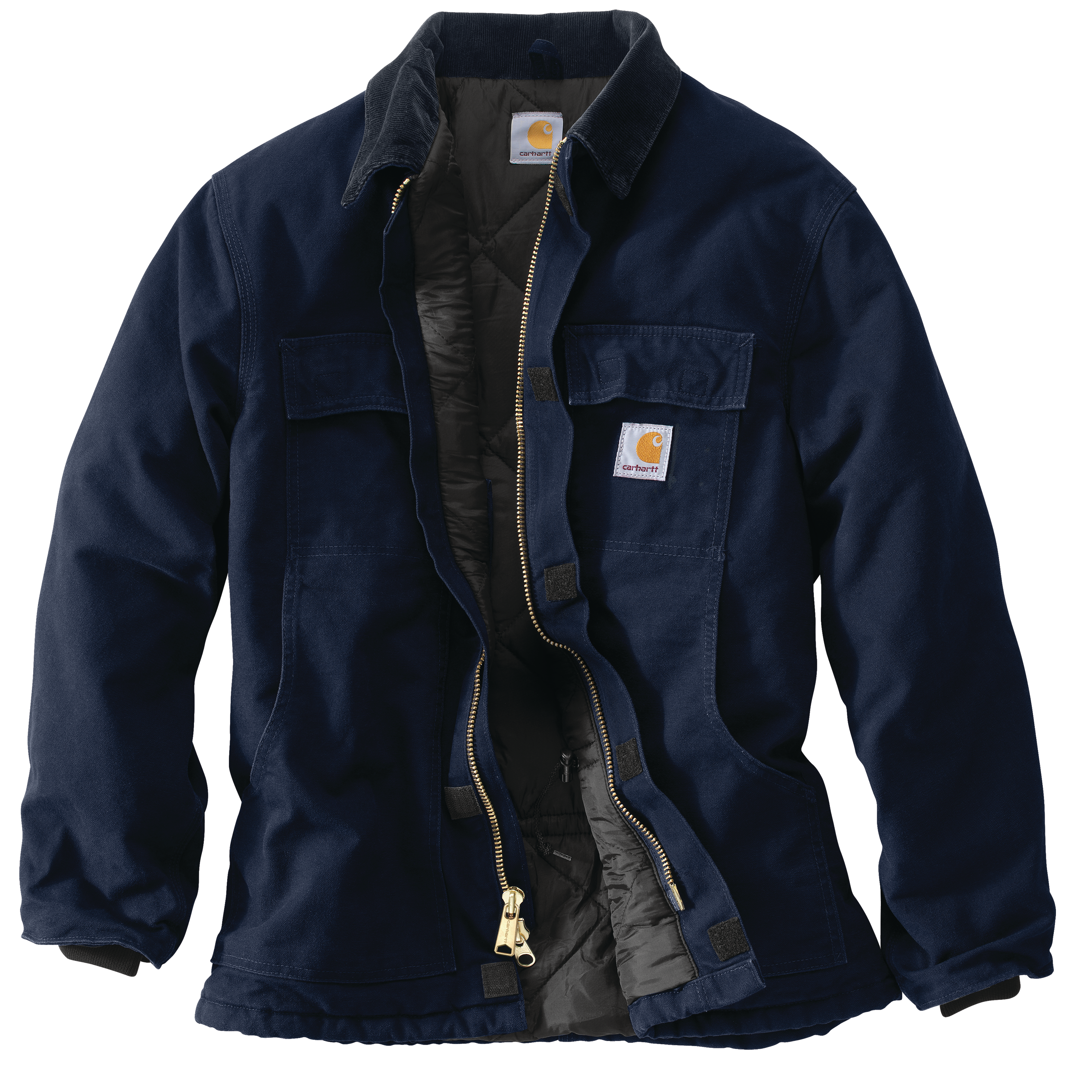 Picture of Carhartt 106674 Mens C003 Loose Fit Firm Duck Insulated Traditional Coat