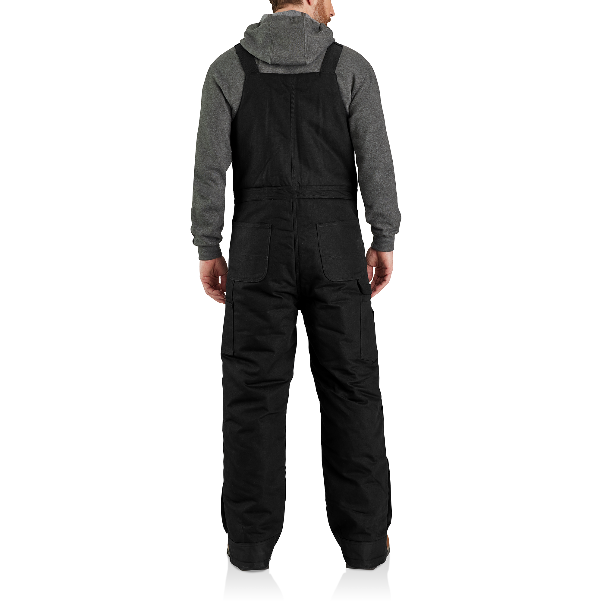 Picture of Carhartt 106682 Mens Loose Fit Firm Duck Insulated Biberall