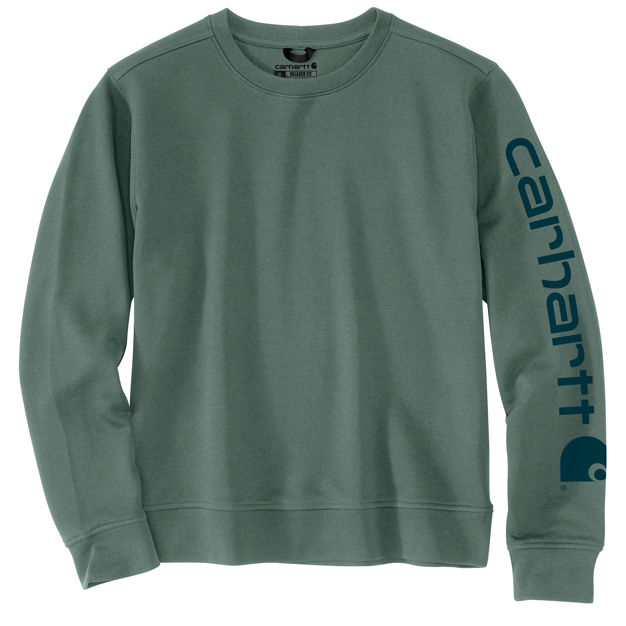 Picture of Carhartt 106718 Womens Relaxed Fit Midweight Graphic Crewneck Sweatshirt