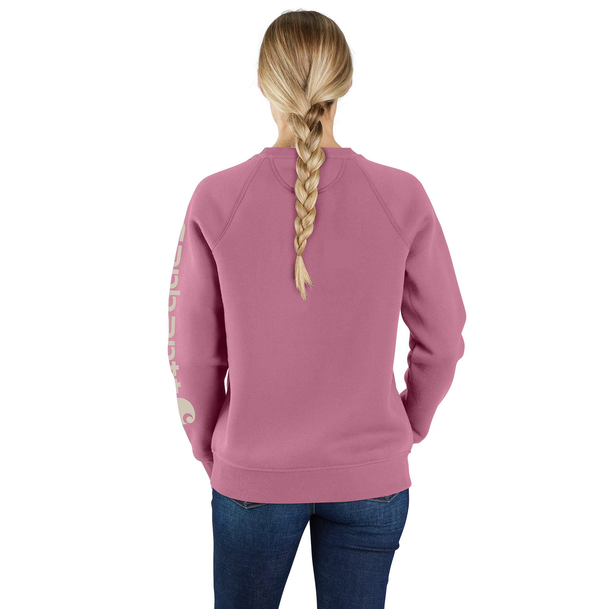 Picture of Carhartt 106718 Womens Relaxed Fit Midweight Graphic Crewneck Sweatshirt