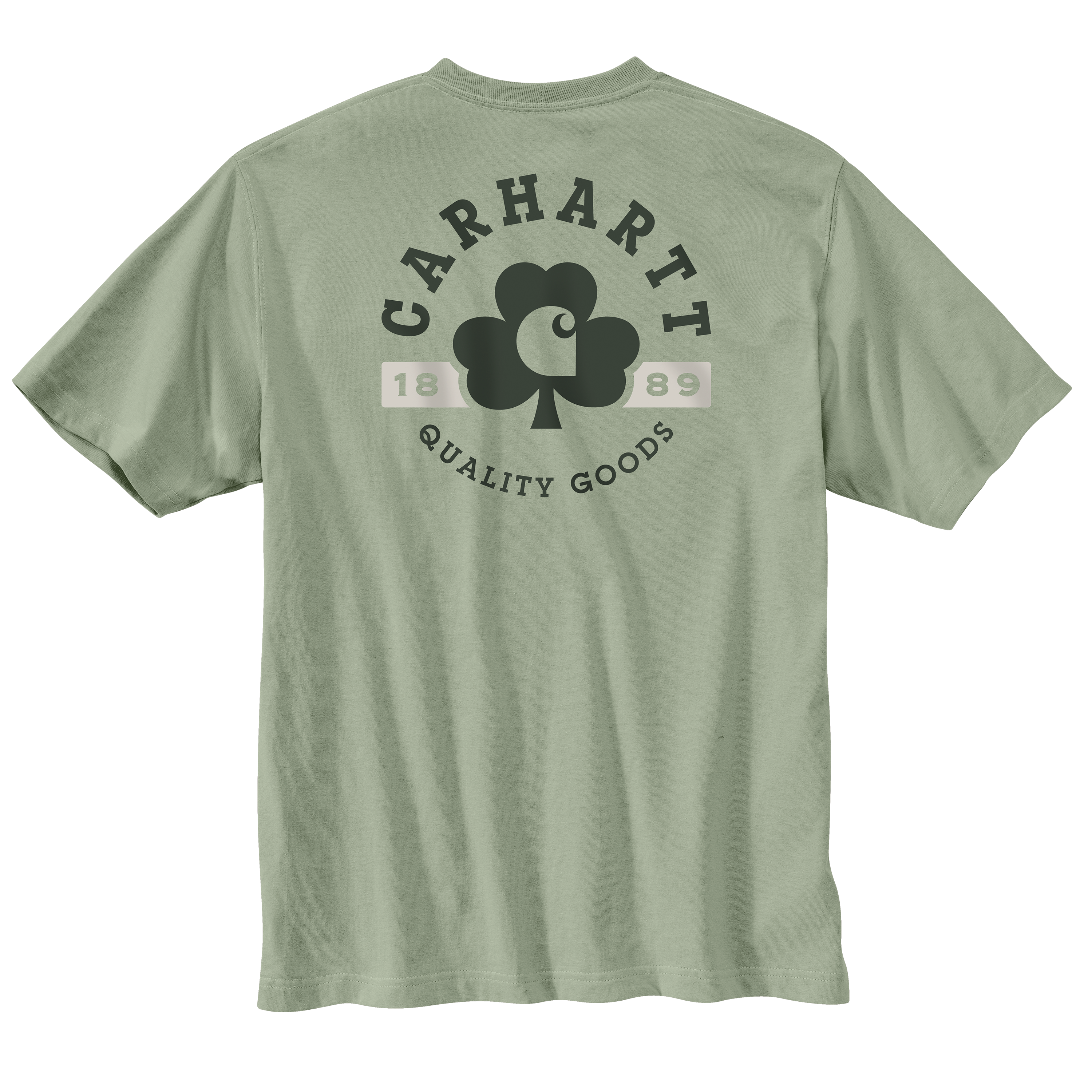 Picture of Carhartt 106750 Mens Relaxed Fit Heavyweight Short-Sleeve Pocket Shamrock Graphic T-Shirt
