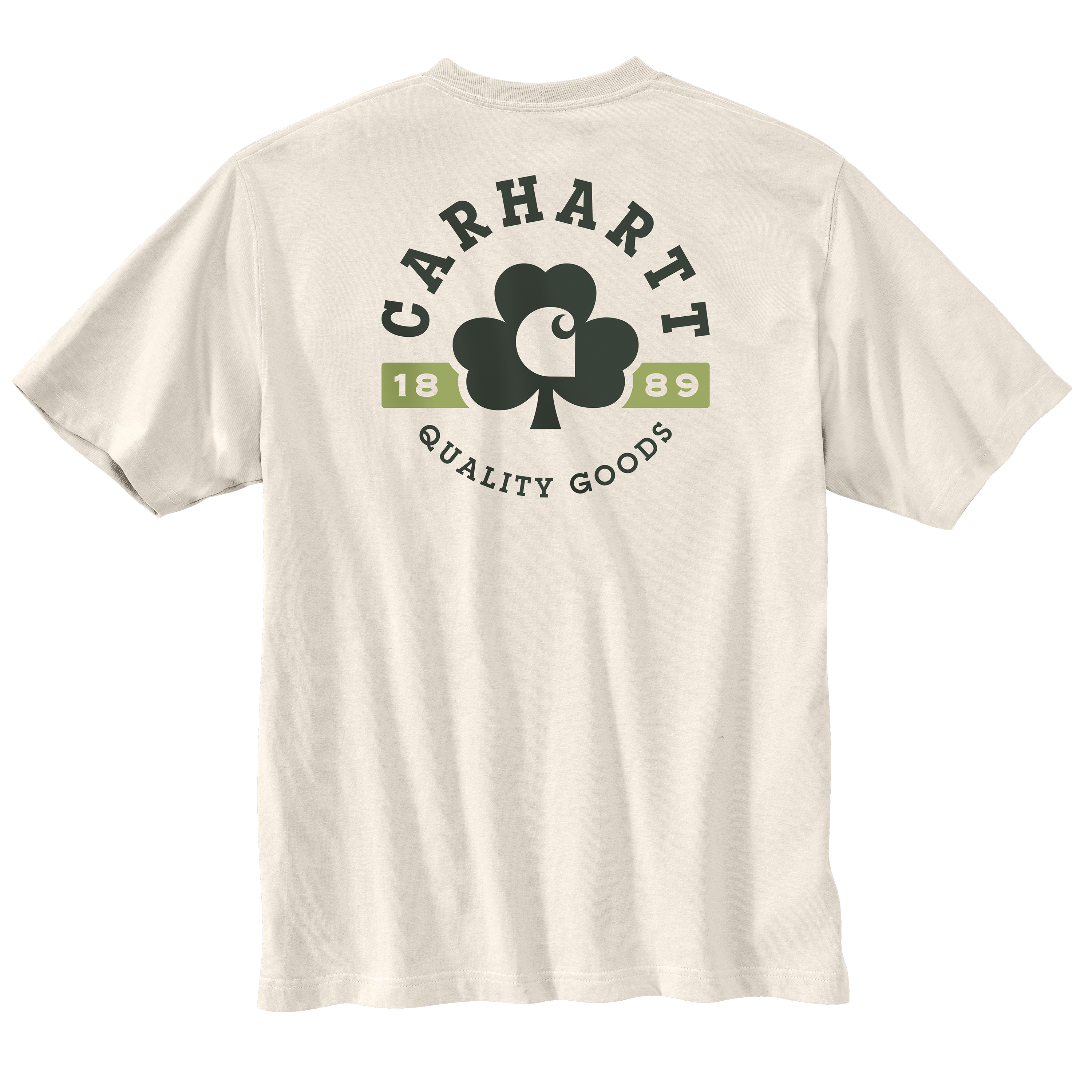Picture of Carhartt 106750 Mens Relaxed Fit Heavyweight Short-Sleeve Pocket Shamrock Graphic T-Shirt