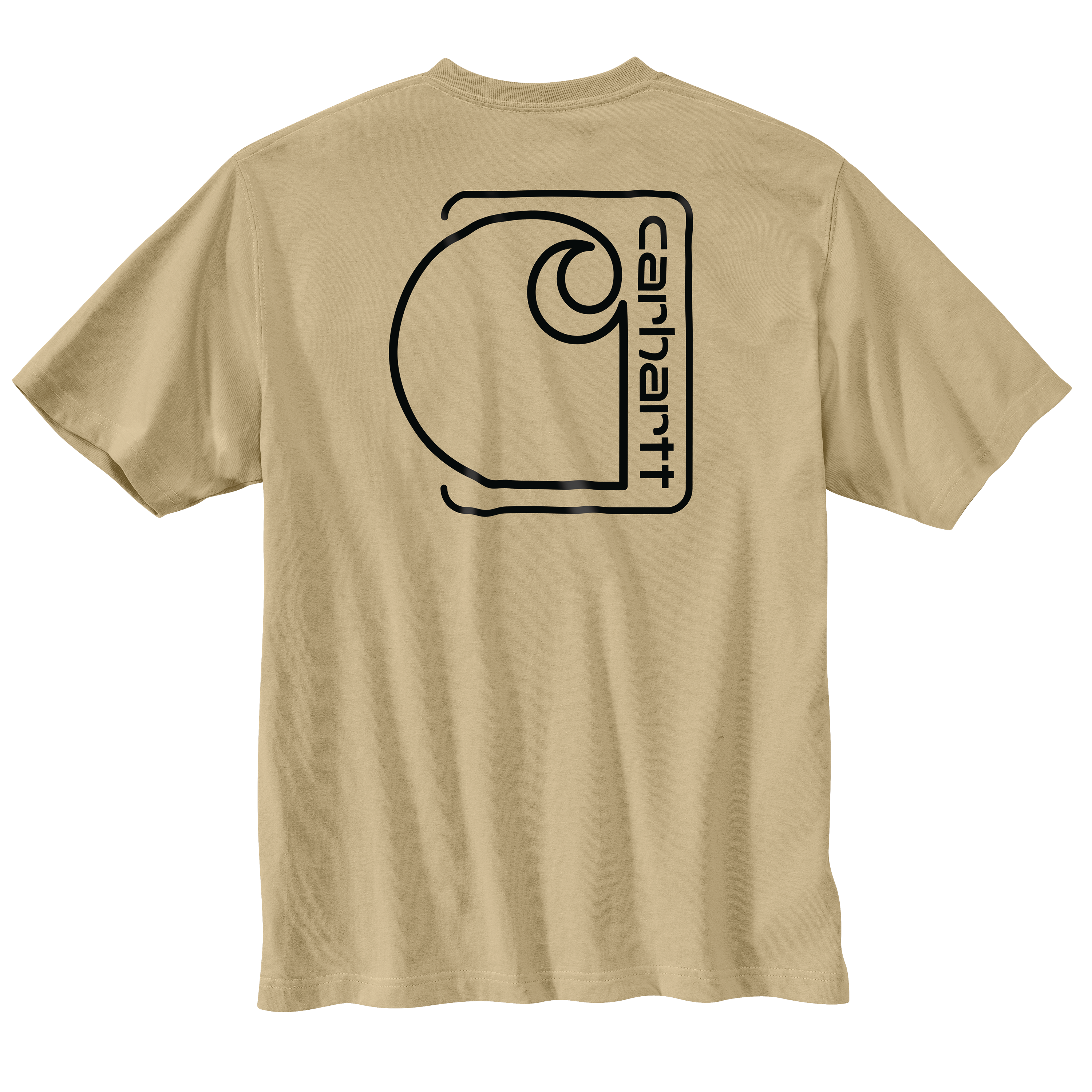 Picture of Carhartt 106760 Mens Relaxed Fit Lightweight Short-Sleeve Pocket C Graphic T-Shirt