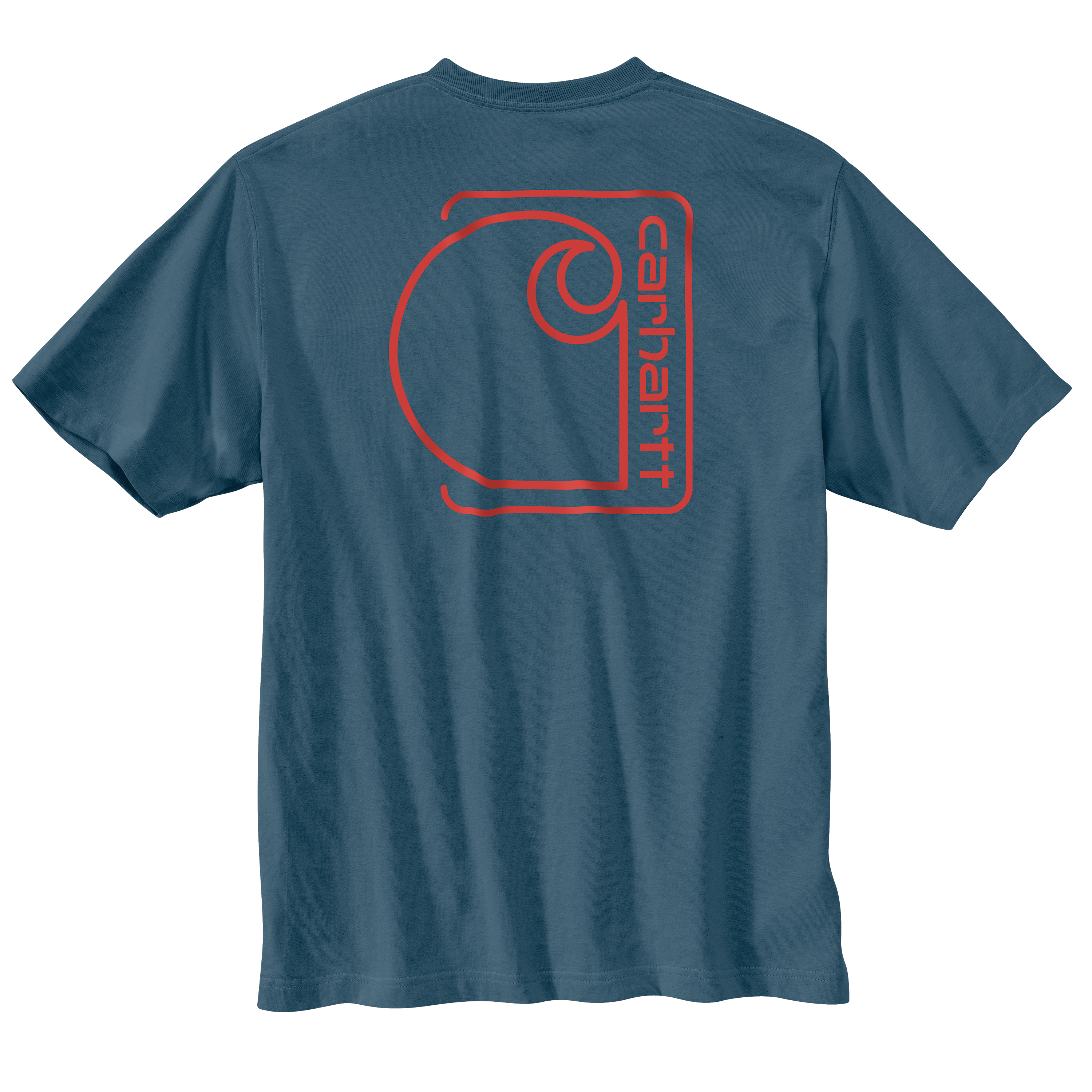 Picture of Carhartt 106760 Mens Relaxed Fit Lightweight Short-Sleeve Pocket C Graphic T-Shirt
