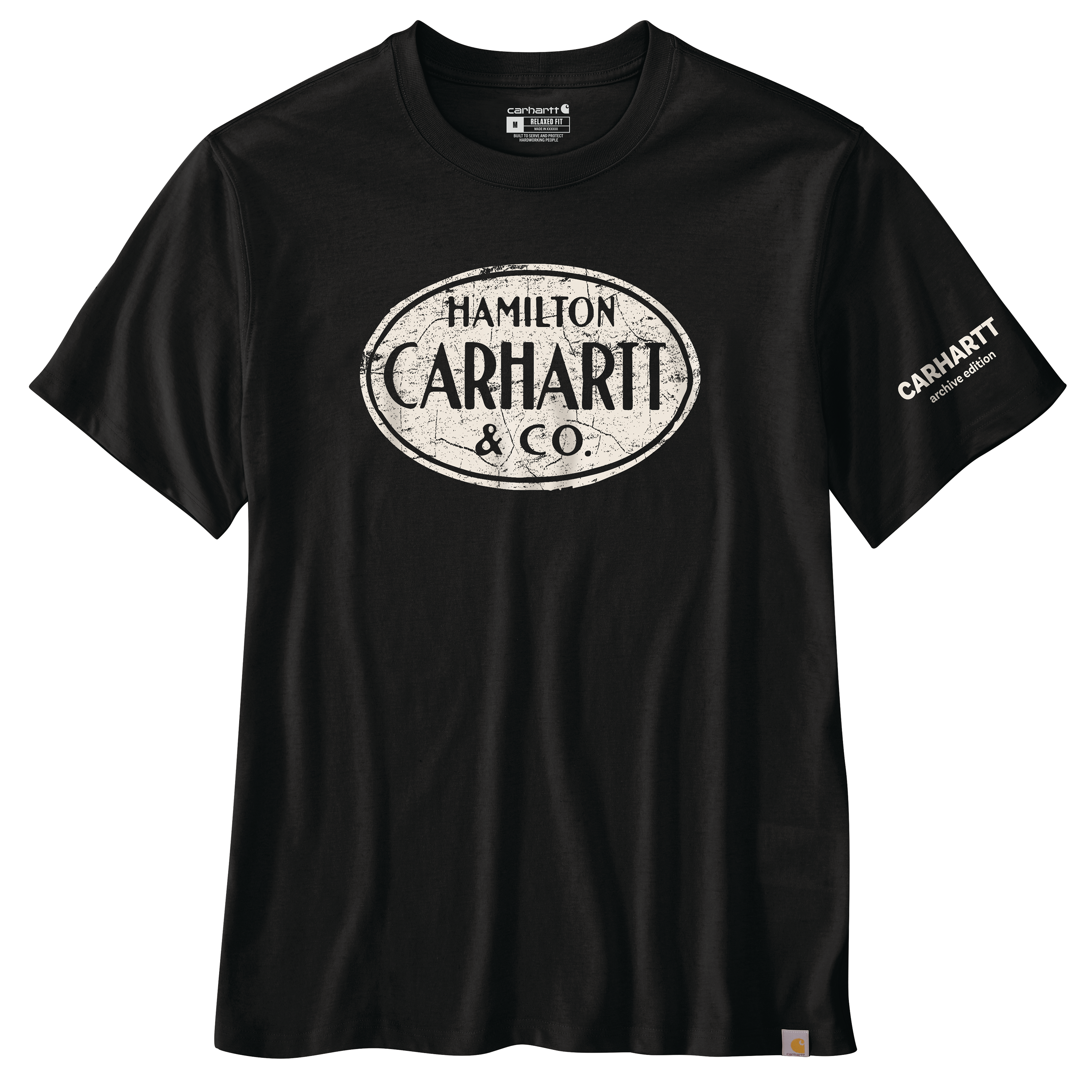 Picture of Carhartt 106774 Mens Relaxed Fit Lightweight Short-Sleeve Hamilton Graphic T-Shirt