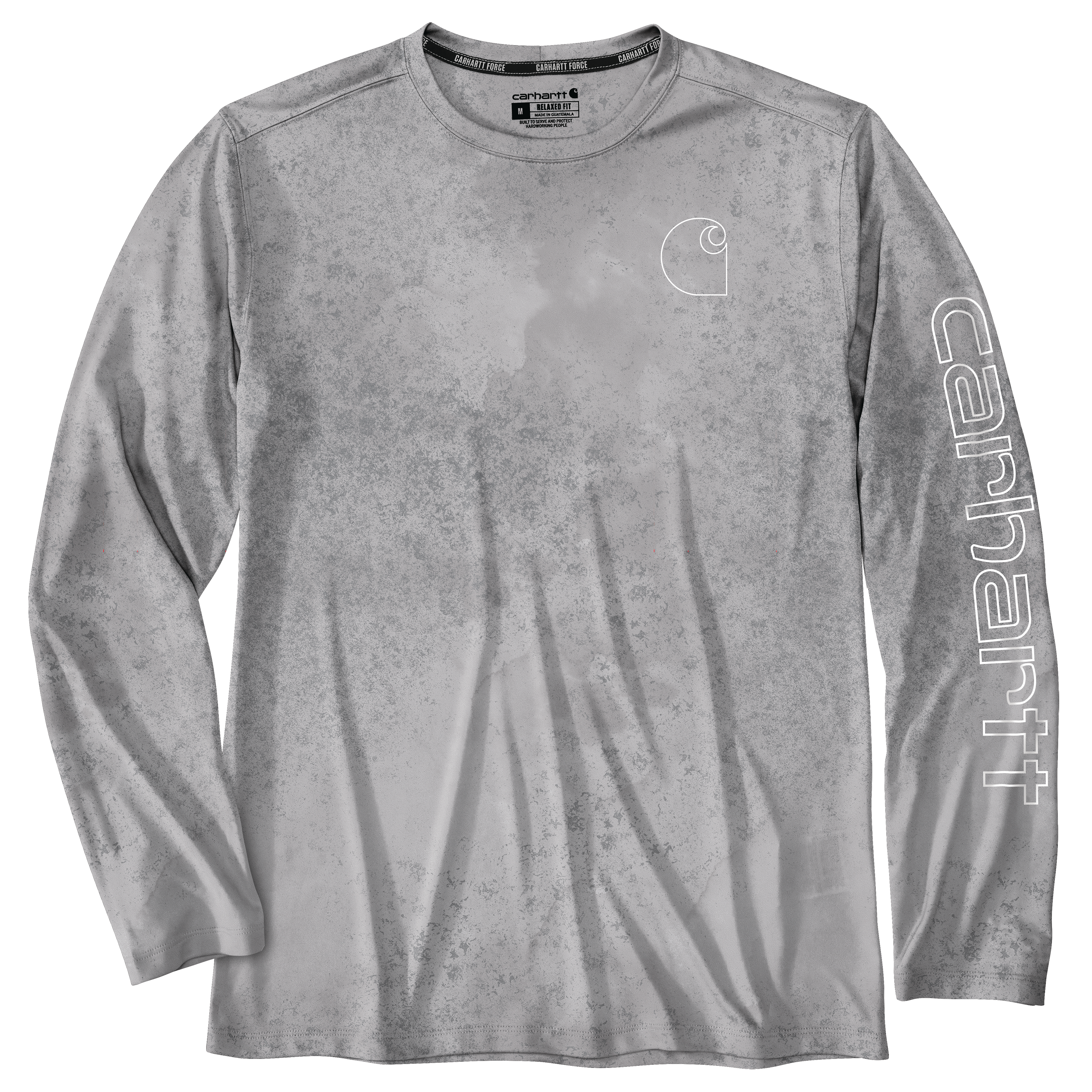 Picture of Carhartt 106779 Mens Force Sun Defender™ Lightweight Long-Sleeve Print T-Shirt