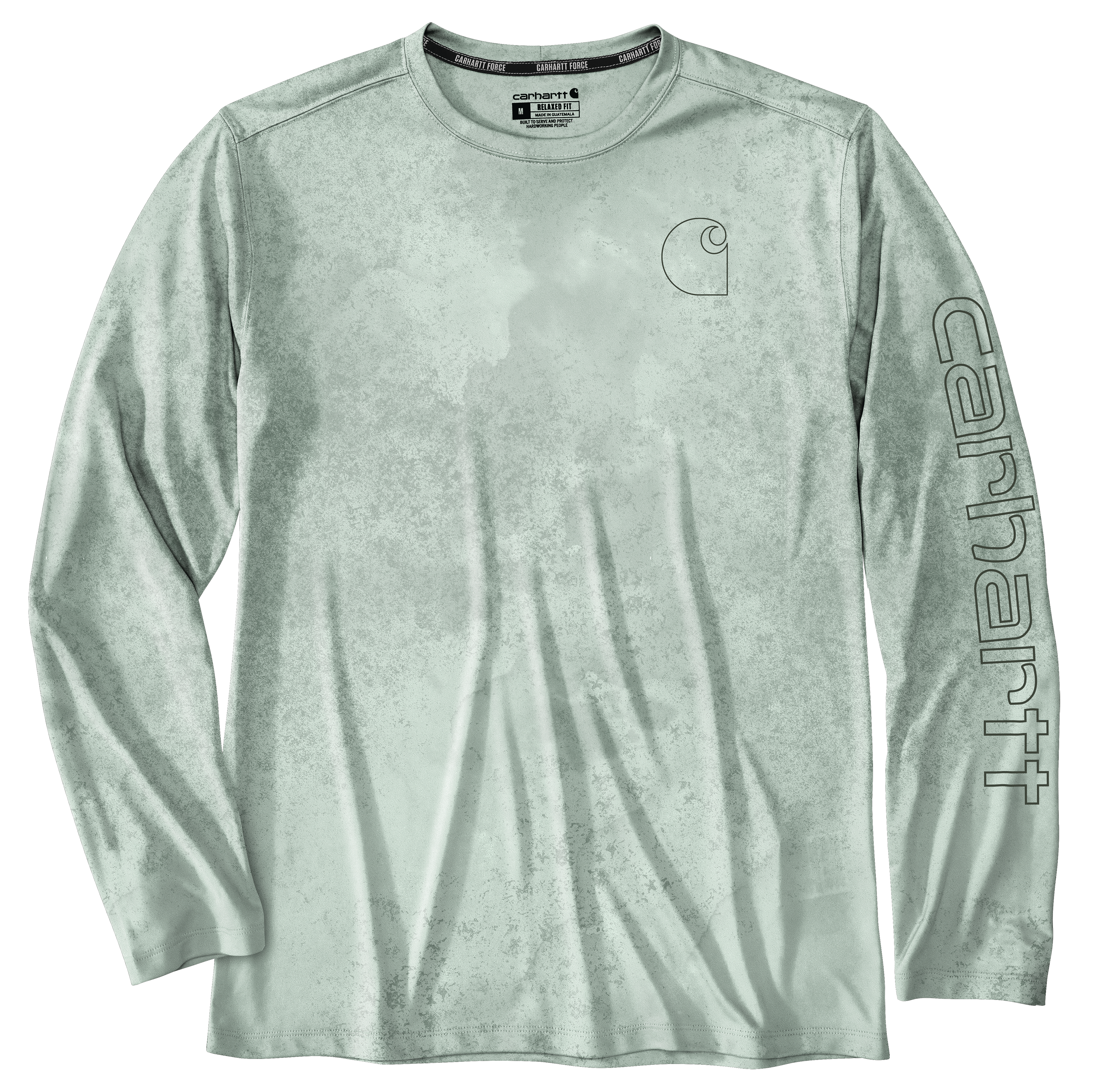 Picture of Carhartt 106779 Mens Force Sun Defender™ Lightweight Long-Sleeve Print T-Shirt