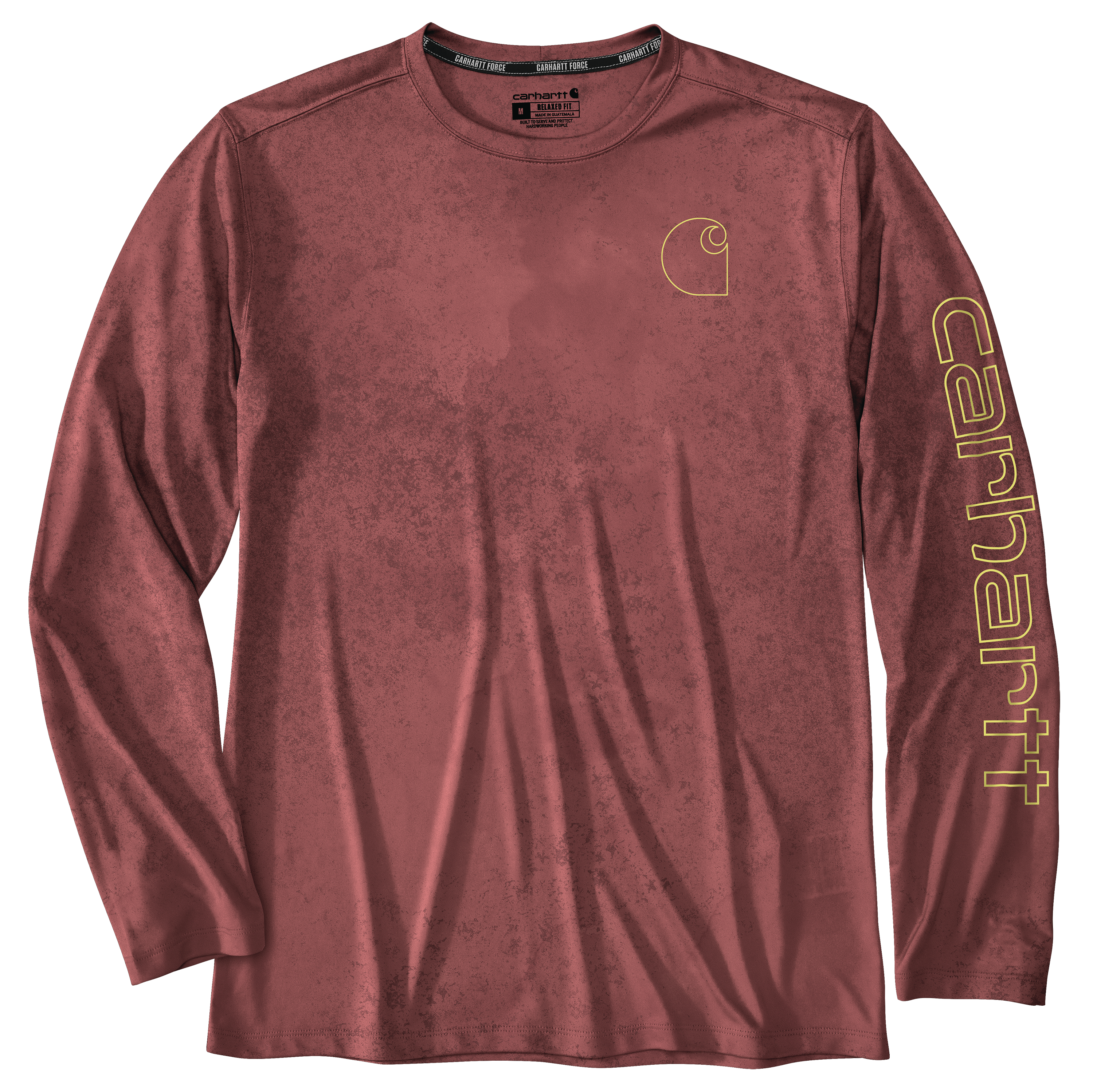 Picture of Carhartt 106779 Mens Force Sun Defender™ Lightweight Long-Sleeve Print T-Shirt