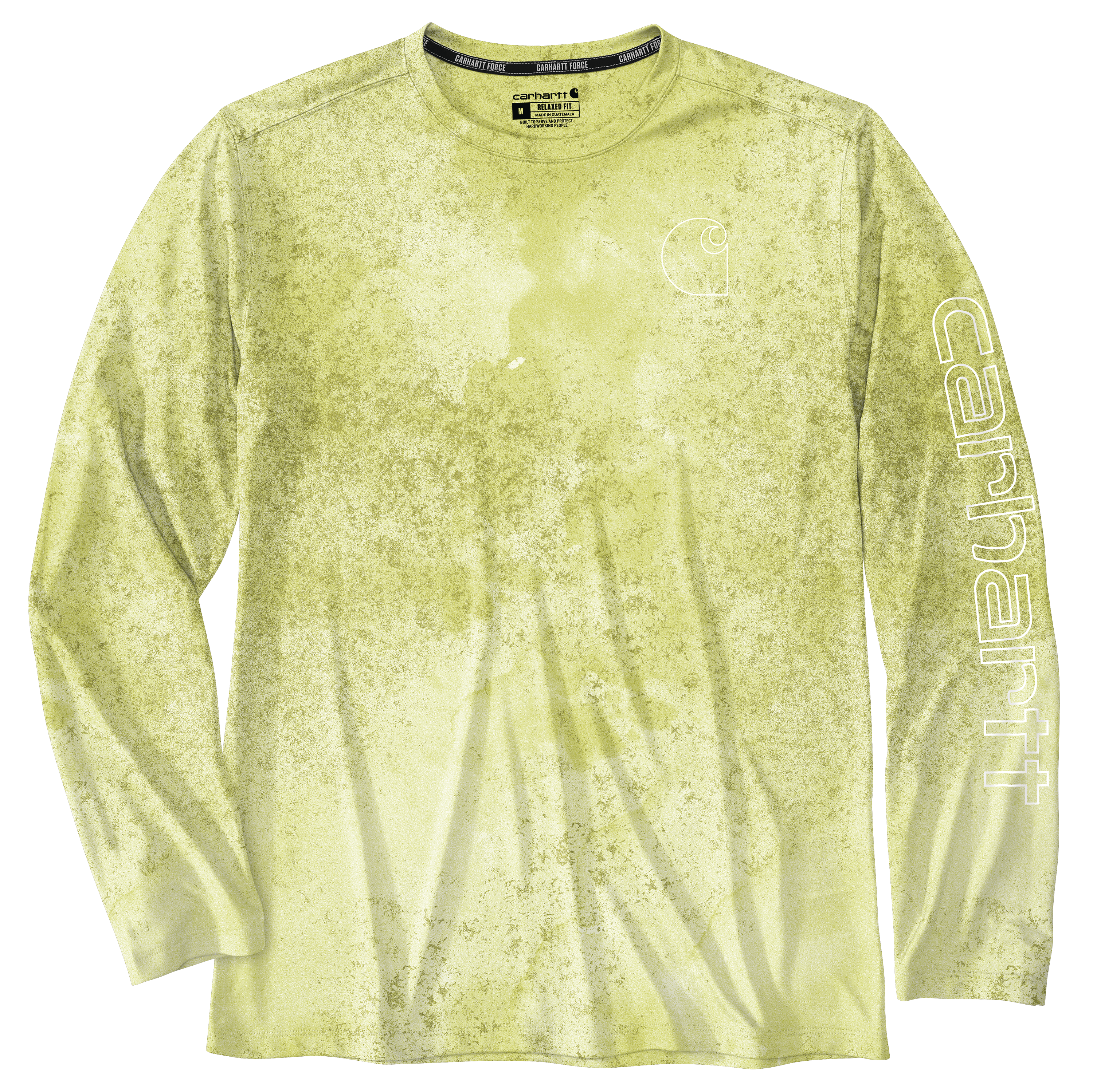 Picture of Carhartt 106779 Mens Force Sun Defender™ Lightweight Long-Sleeve Print T-Shirt