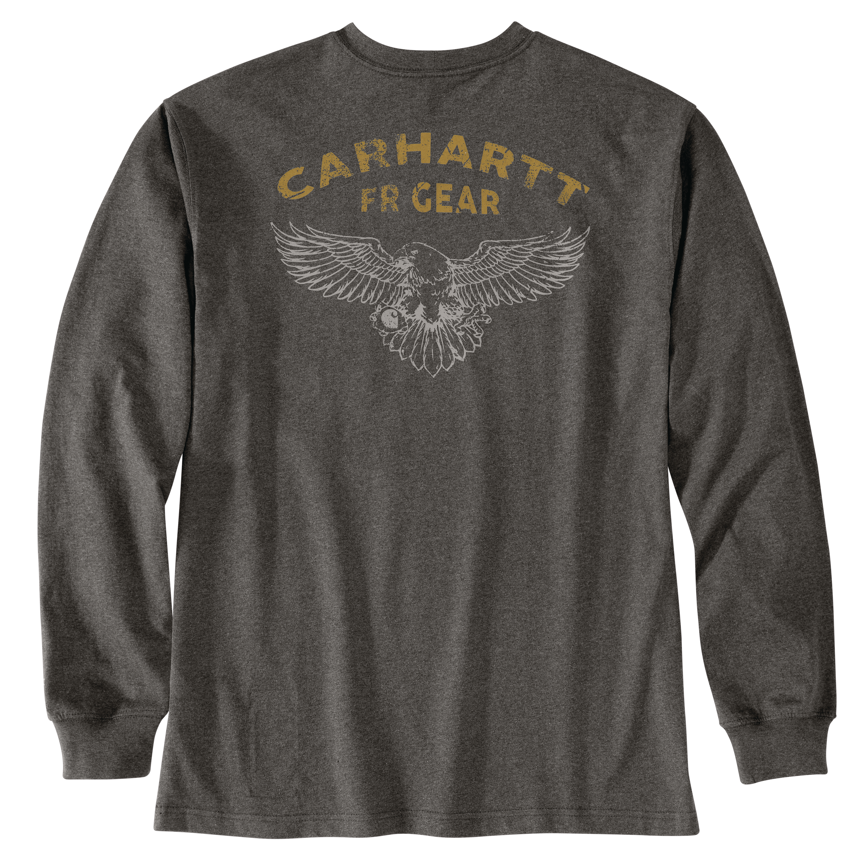 Picture of Carhartt 106800 Mens Flame Resistant Force Loose Fit Long-Sleeve Lightweight Eagle Graphic T-Shirt