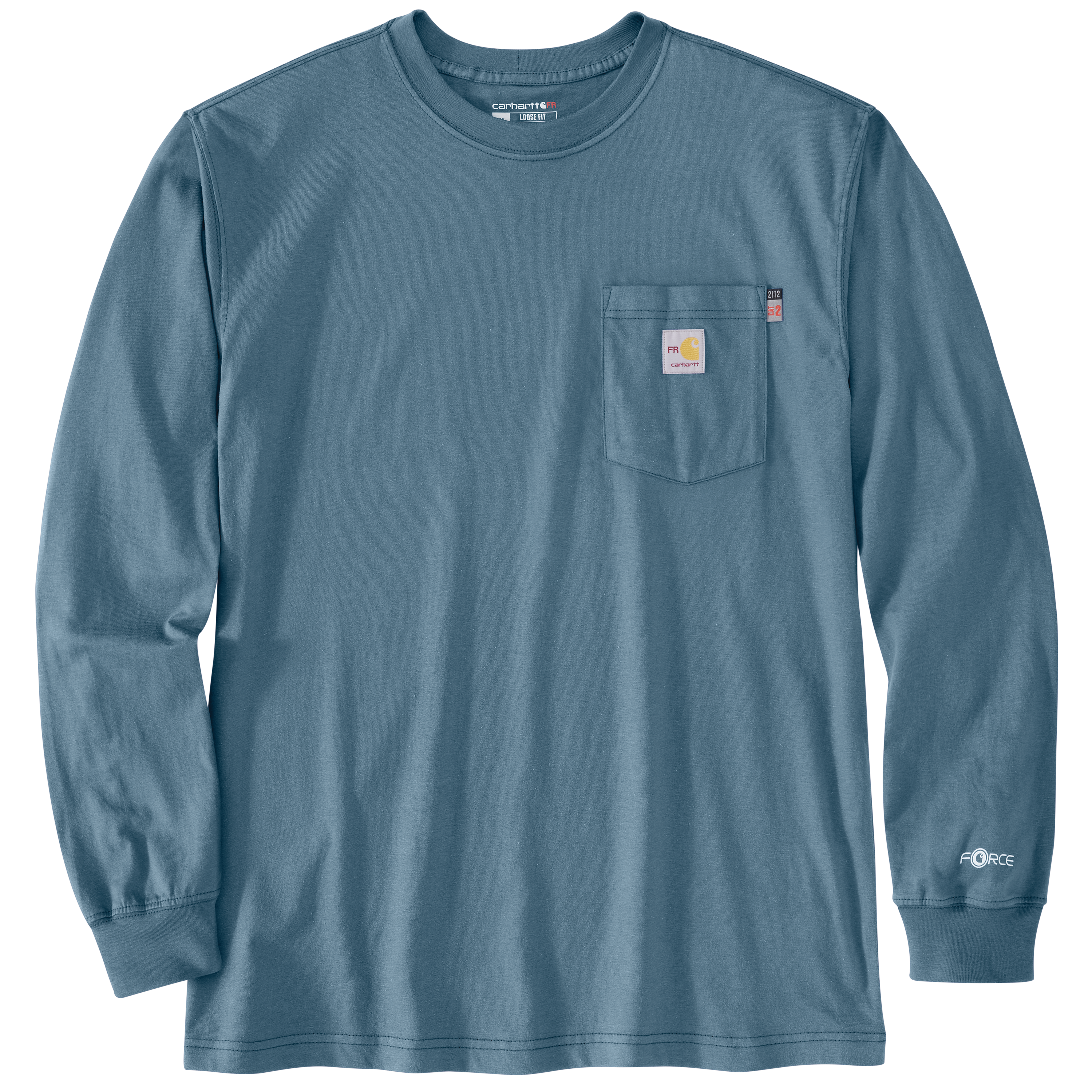 Picture of Carhartt 106800 Mens Flame Resistant Force Loose Fit Long-Sleeve Lightweight Eagle Graphic T-Shirt