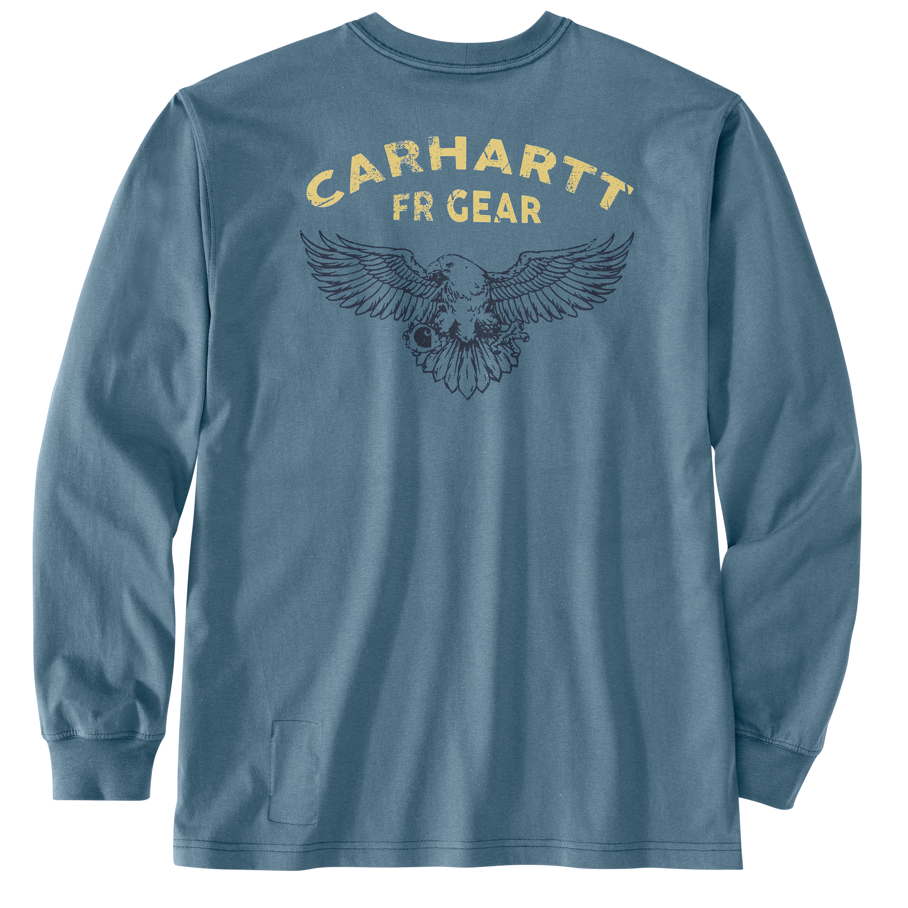 Picture of Carhartt 106800 Mens Flame Resistant Force Loose Fit Long-Sleeve Lightweight Eagle Graphic T-Shirt
