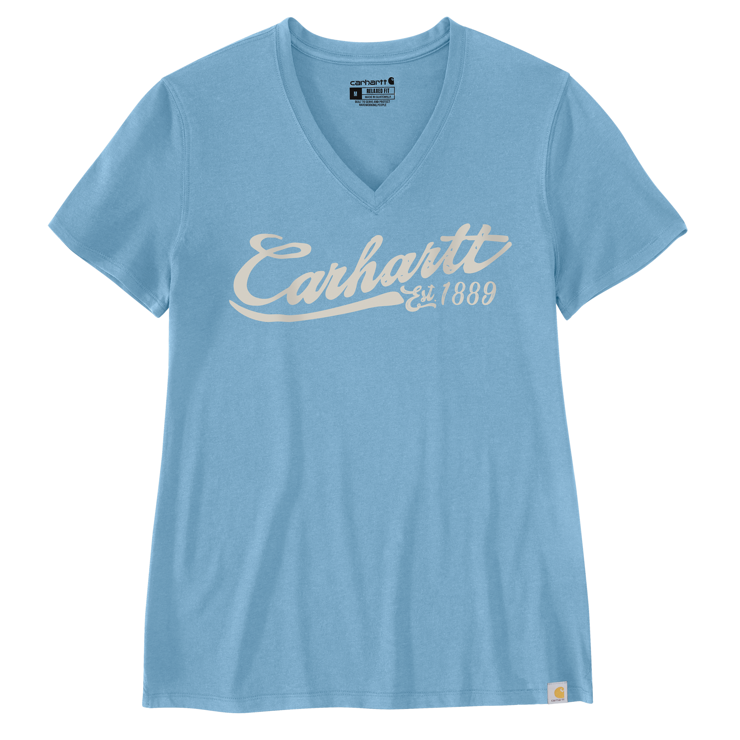 Picture of Carhartt 106832 Womens TENCEL™ Fiber Series Relaxed Fit Short-Sleeve Graphic V-neck T-Shirt