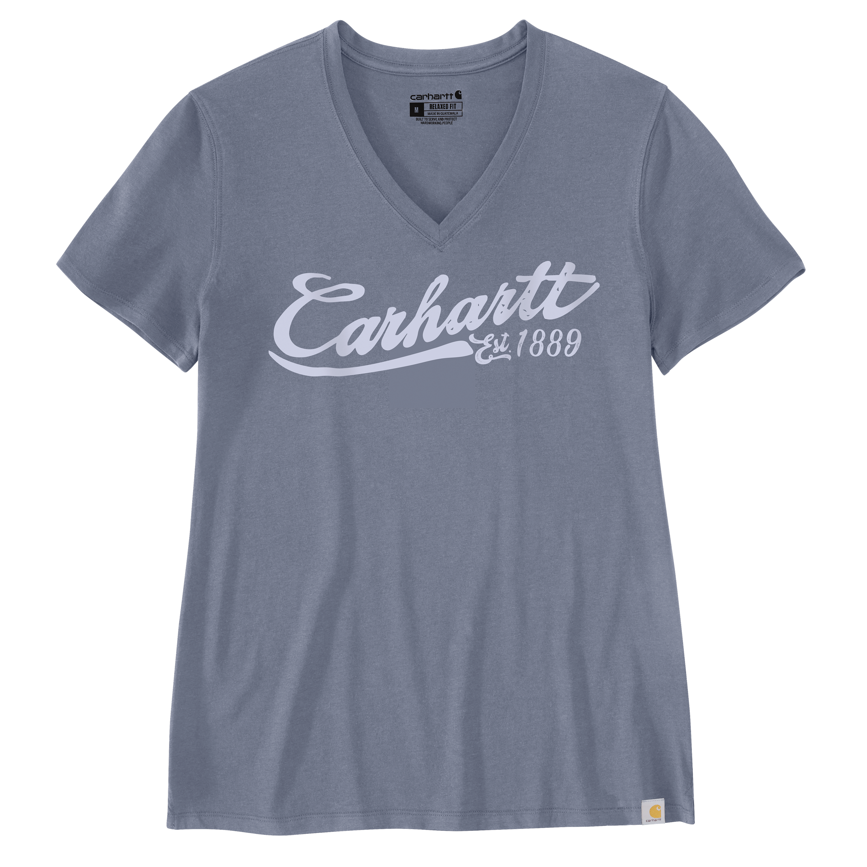 Picture of Carhartt 106832 Womens TENCEL™ Fiber Series Relaxed Fit Short-Sleeve Graphic V-neck T-Shirt