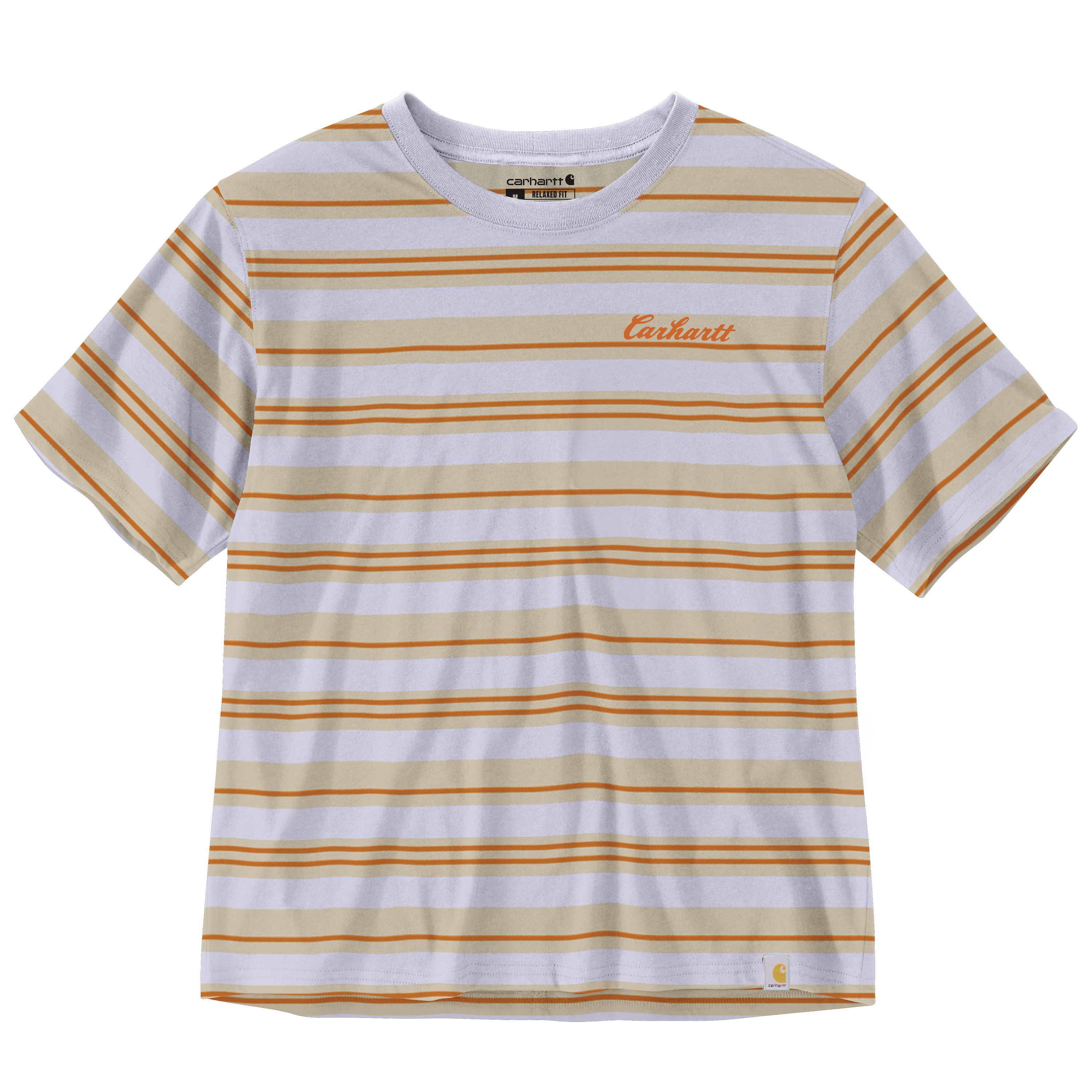 Picture of Carhartt 106908 Womens TENCEL™ Fiber Series Loose Fit Short-Sleeve Striped T-Shirt