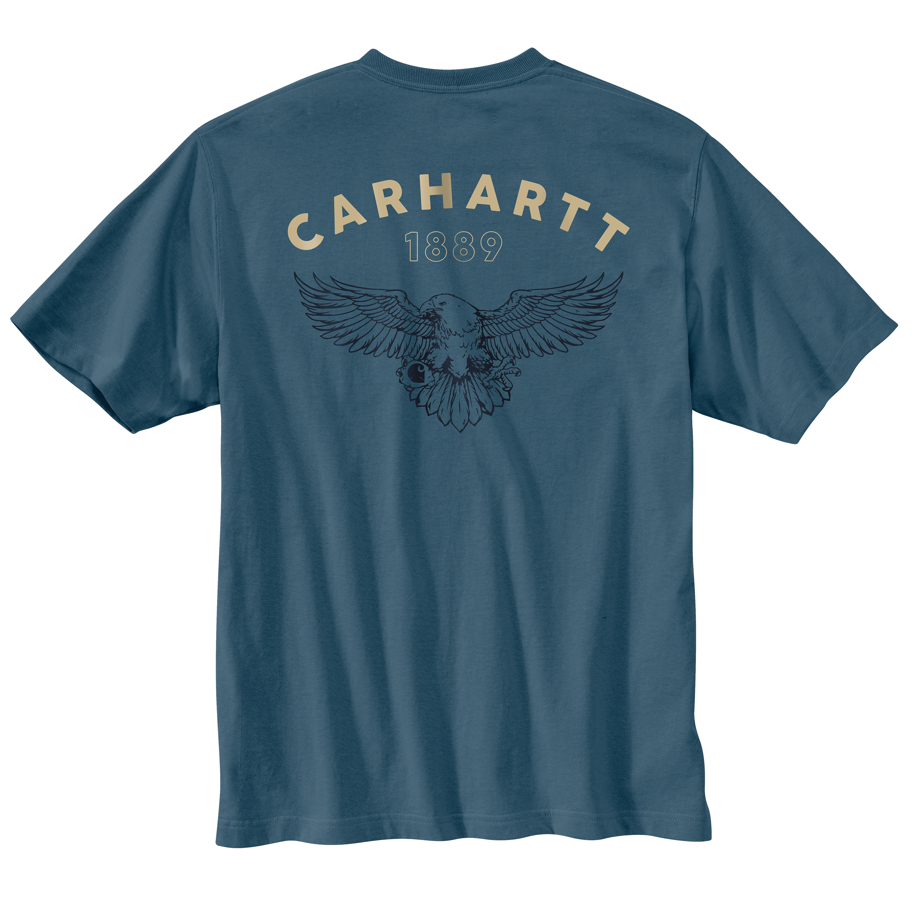 Picture of Carhartt 107211 Mens Relaxed Fit Lightweight Short-Sleeve Eagle Graphic T-Shirt