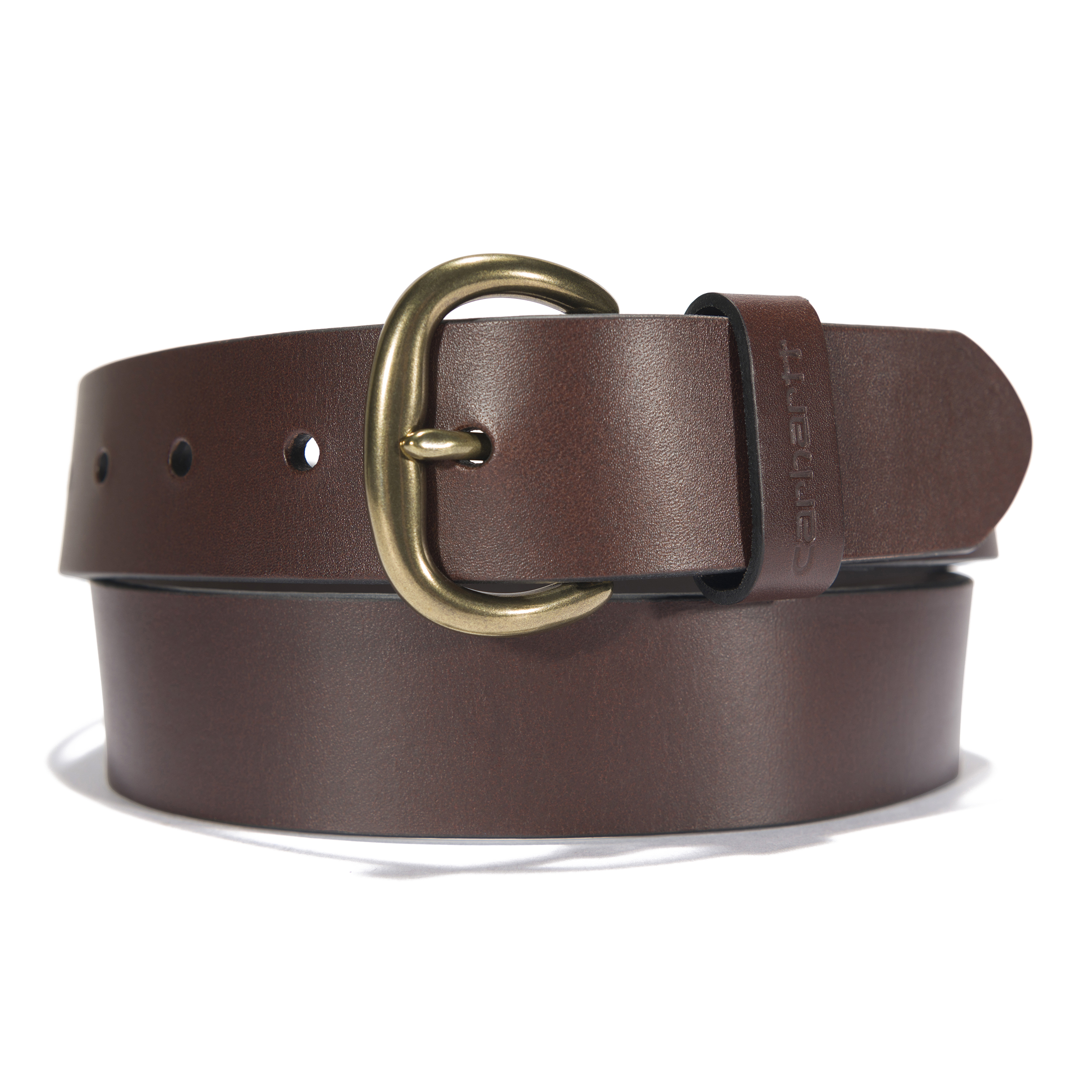 Picture of Carhartt A0005517 Mens Bridle Leather Debossed Keeper Belt