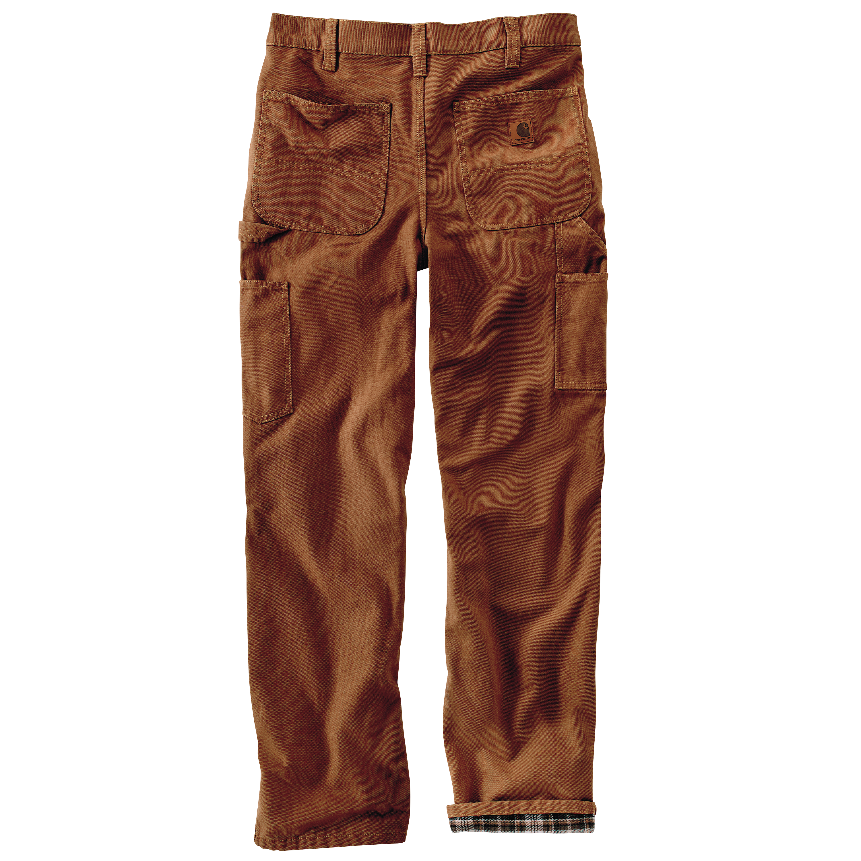 Picture of Carhartt B111 Mens Loose Fit Washed Duck Flannel-Lined Utility Work Pant