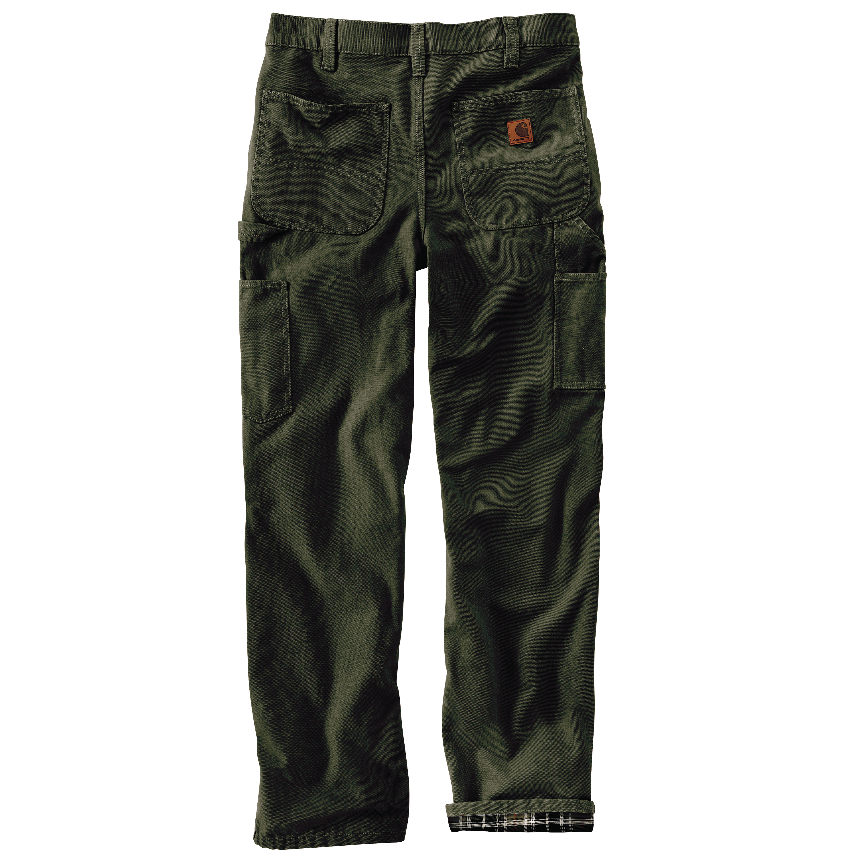 Picture of Carhartt B111 Mens Loose Fit Washed Duck Flannel-Lined Utility Work Pant