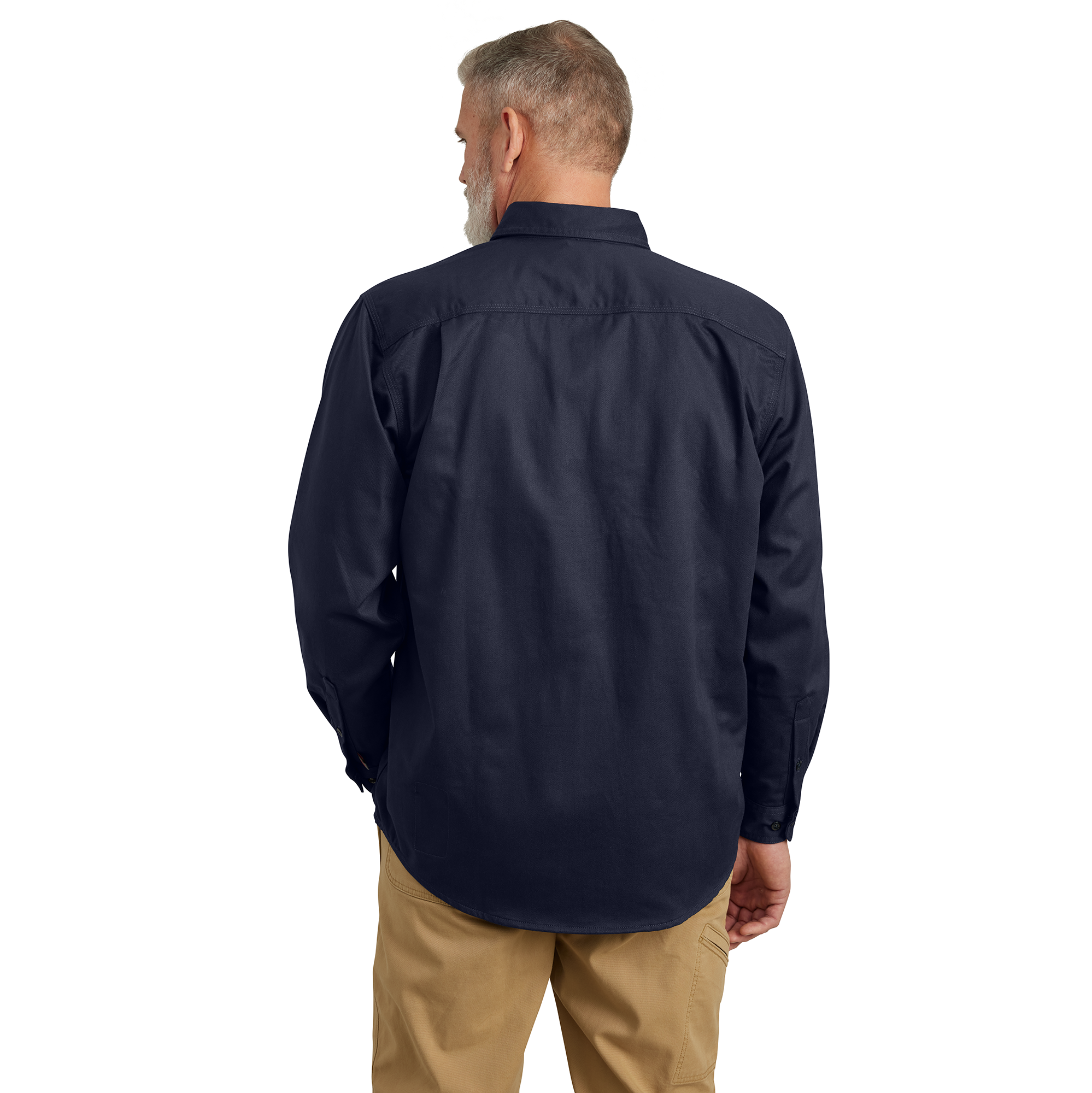 Picture of Carhartt FRS160 Mens Flame Resistant Loose Fit Midweight Twill Long-Sleeve Shirt