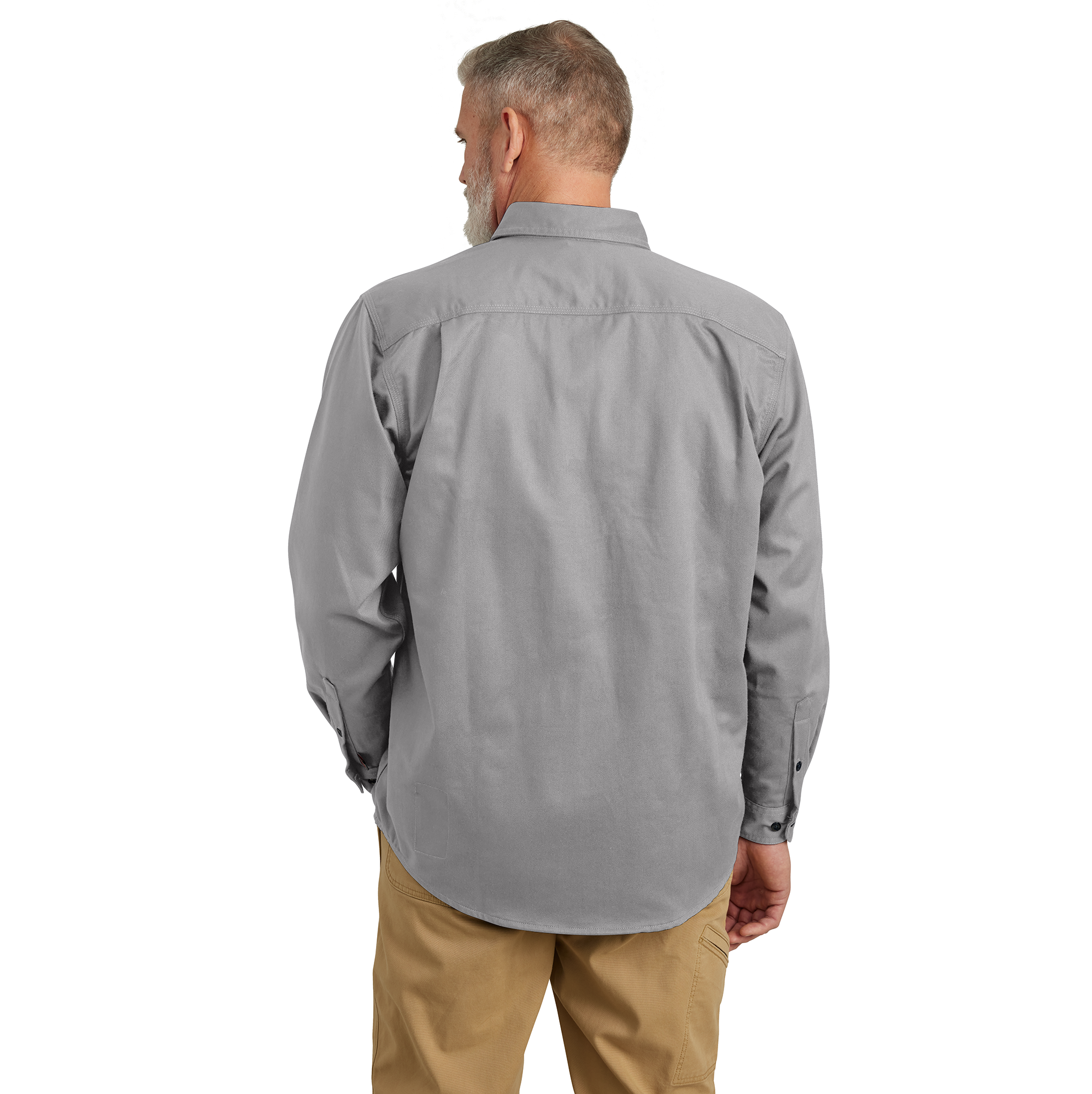 Picture of Carhartt FRS160 Mens Flame Resistant Loose Fit Midweight Twill Long-Sleeve Shirt