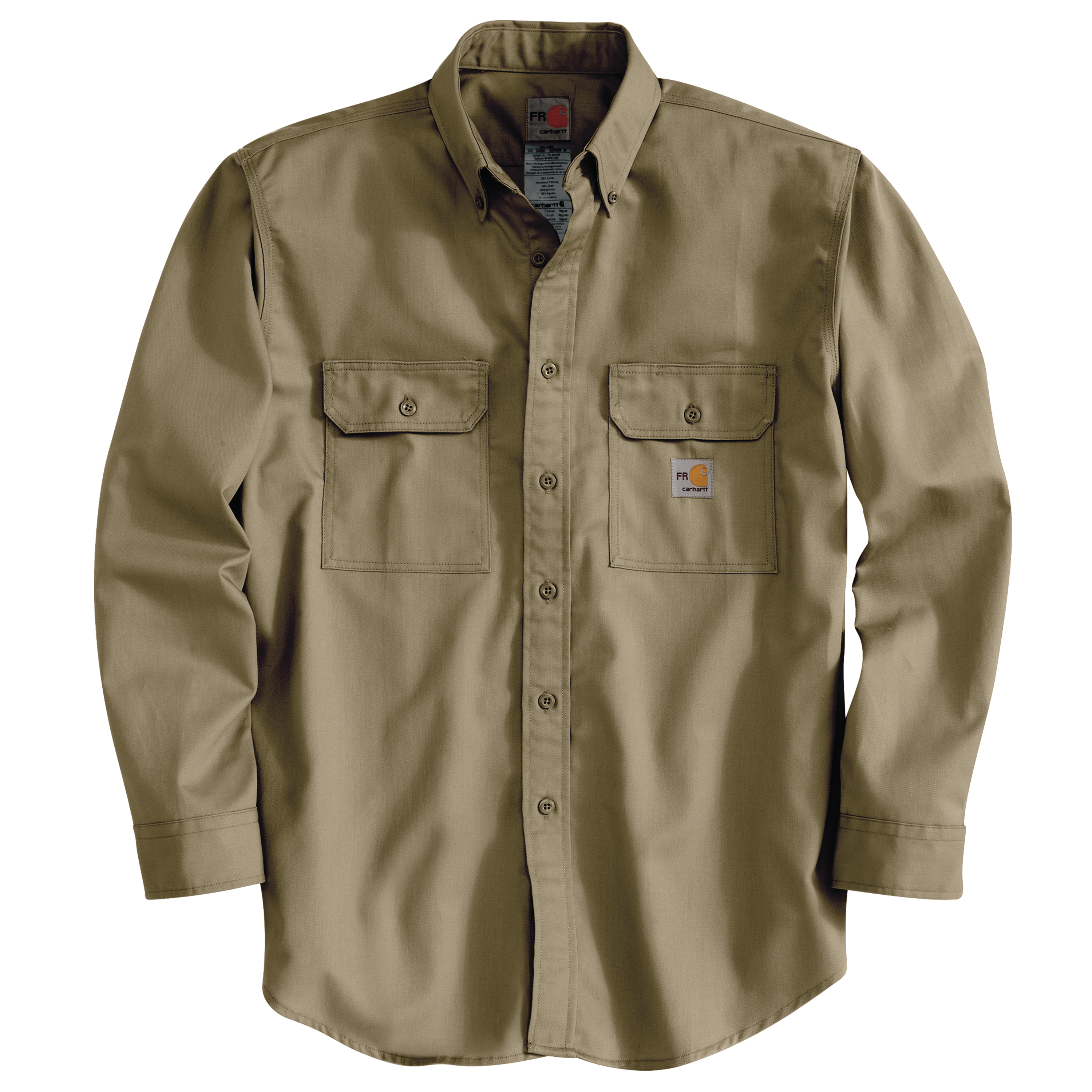 Picture of Carhartt FRS160 Mens Flame Resistant Loose Fit Midweight Twill Long-Sleeve Shirt