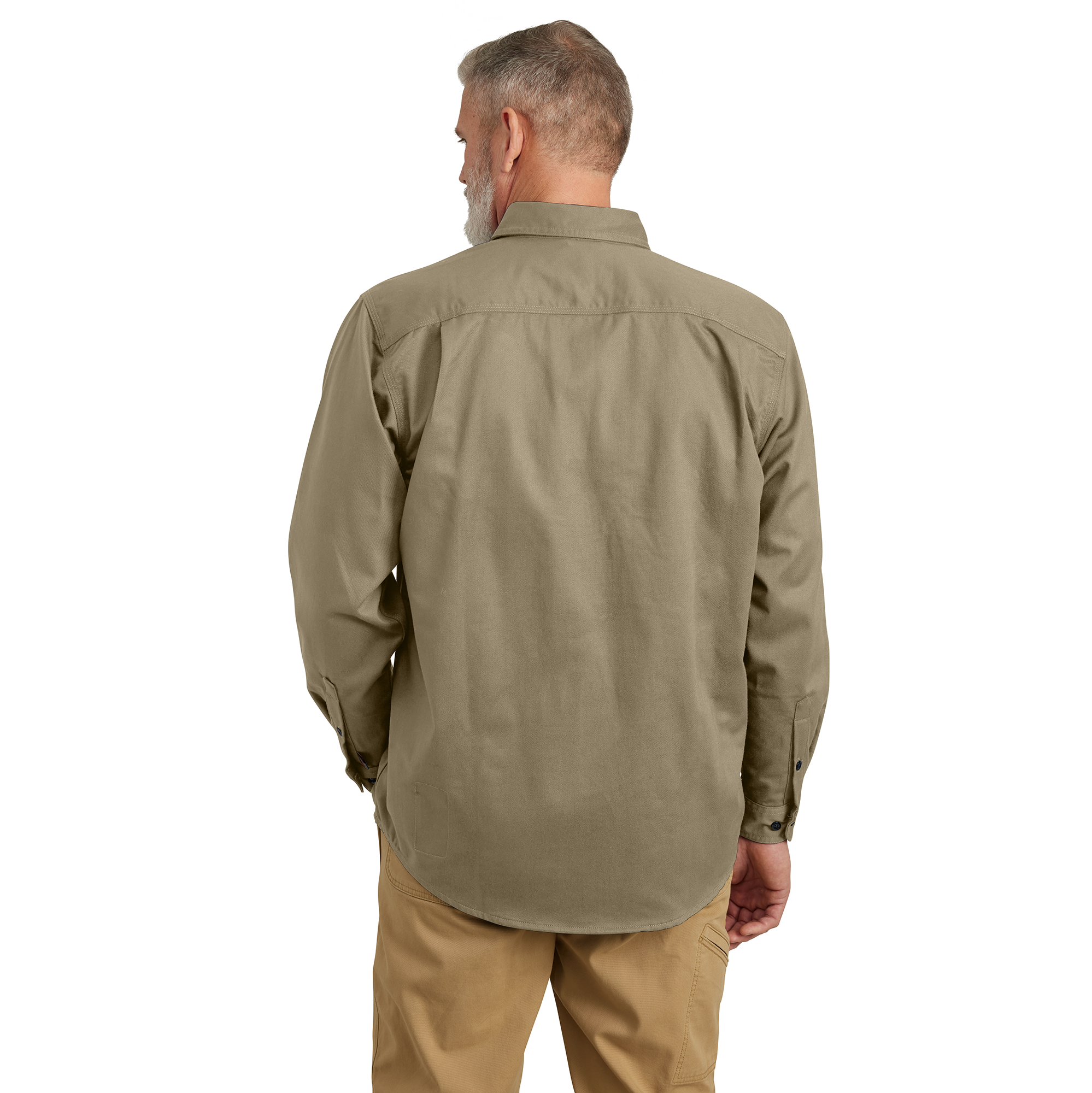 Picture of Carhartt FRS160 Mens Flame Resistant Loose Fit Midweight Twill Long-Sleeve Shirt