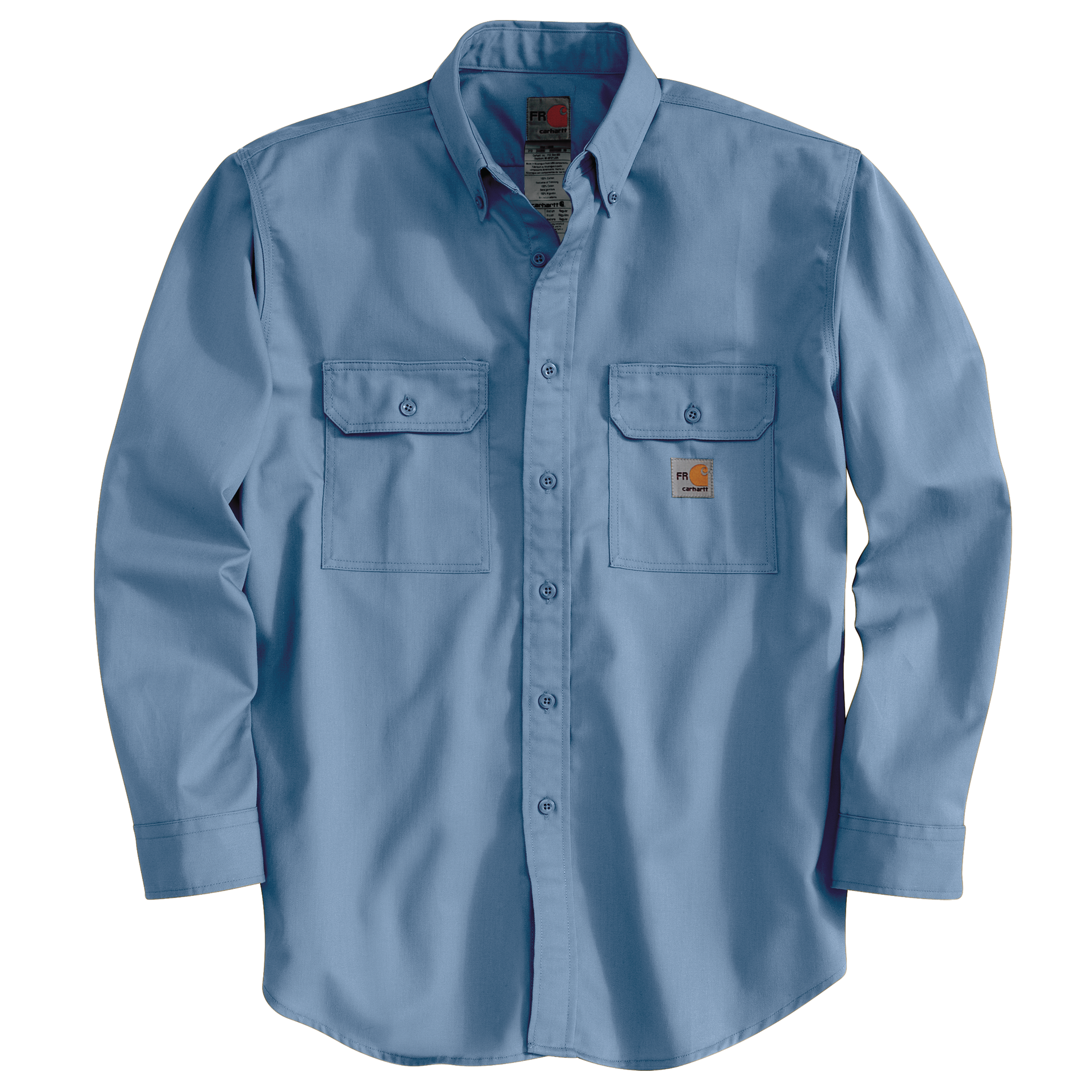 Picture of Carhartt FRS160 Mens Flame Resistant Loose Fit Midweight Twill Long-Sleeve Shirt