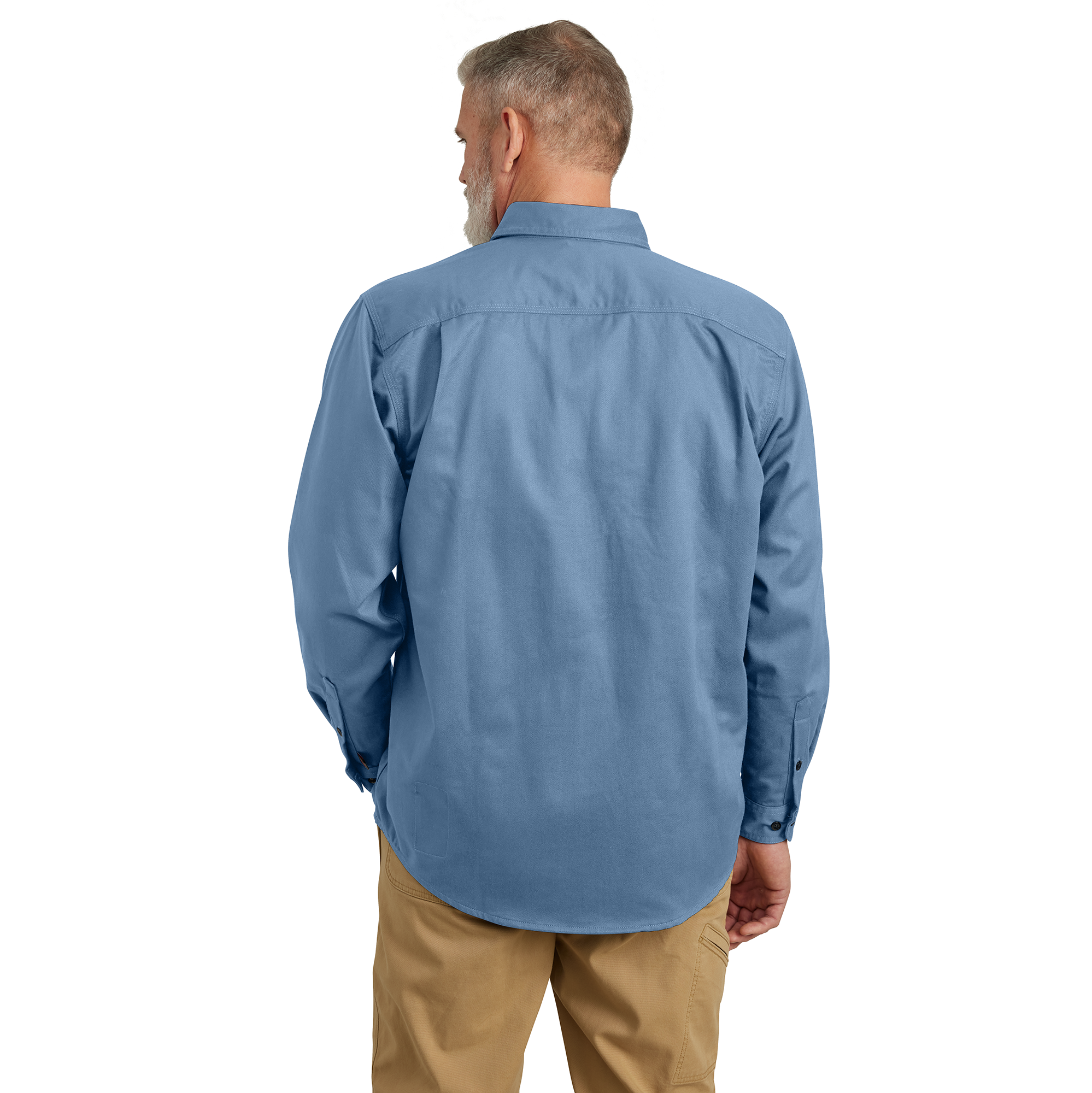 Picture of Carhartt FRS160 Mens Flame Resistant Loose Fit Midweight Twill Long-Sleeve Shirt