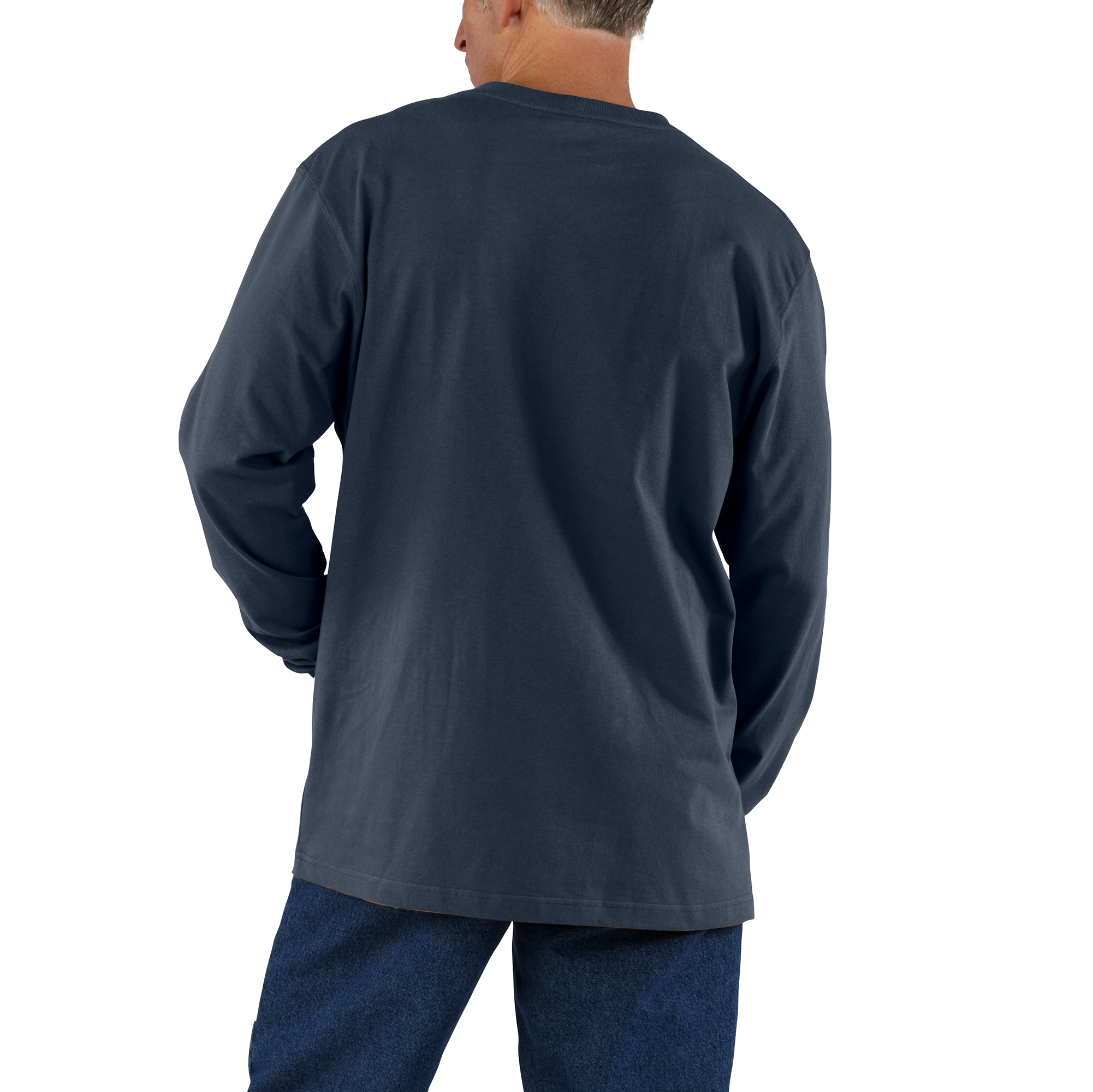 Picture of Carhartt K126 Mens Loose Fit Heavyweight Long-Sleeve Pocket T-Shirt