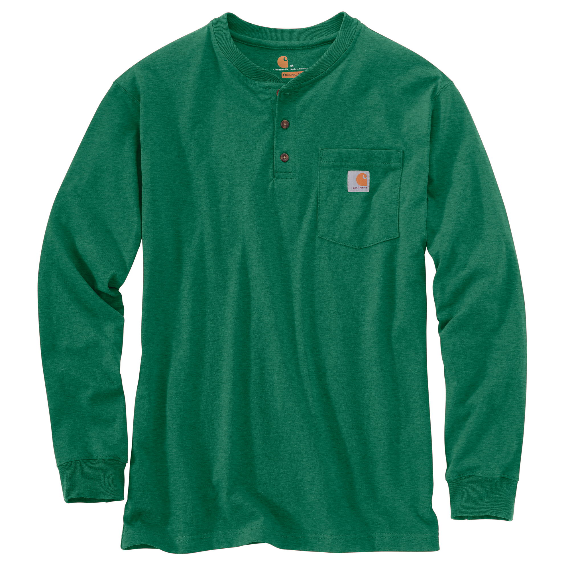 Picture of Carhartt K128 Mens Loose Fit Heavyweight Long-Sleeve Pocket Henley T-Shirt