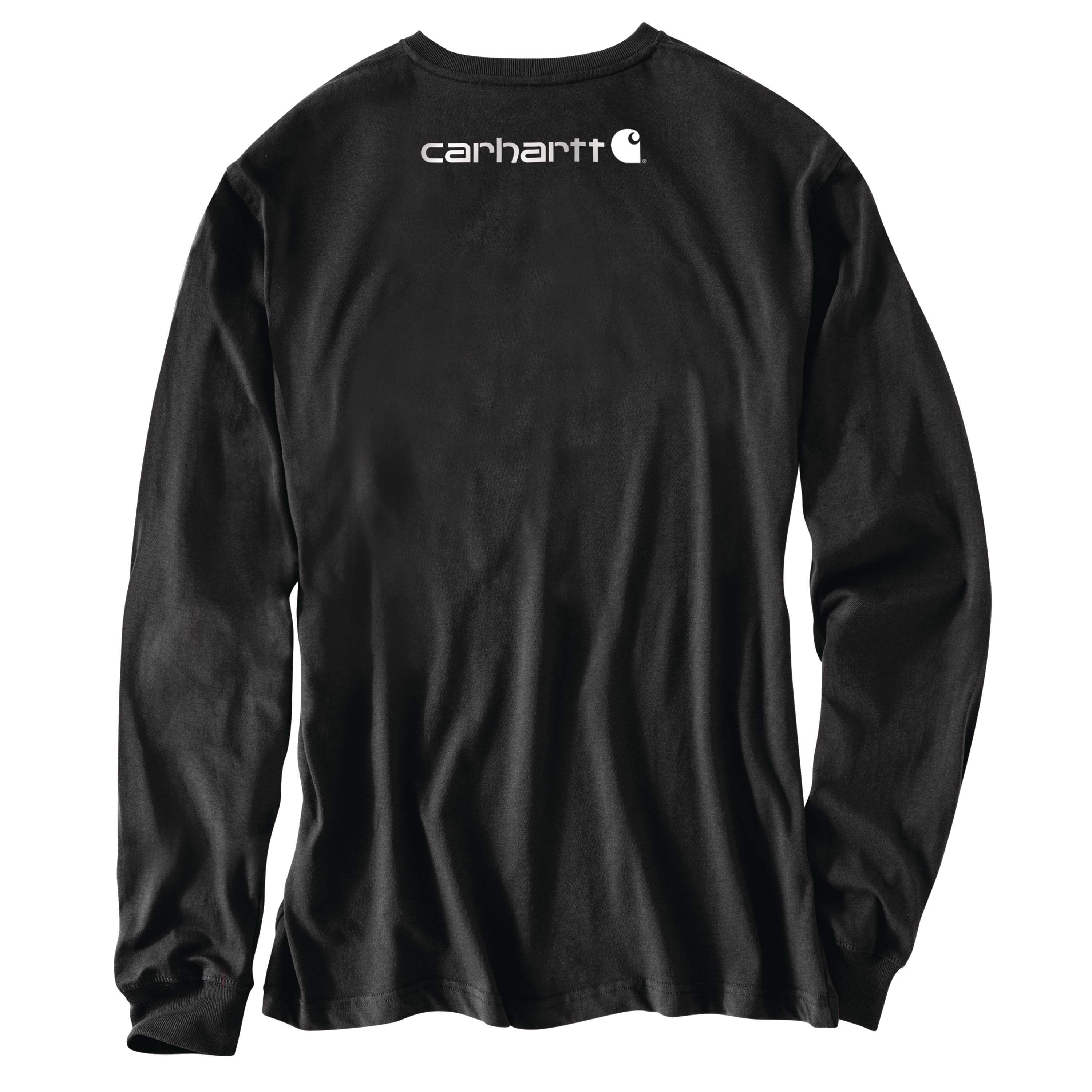 Picture of Carhartt K231 Mens Loose Fit Heavyweight Long-Sleeve Logo Sleeve Graphic T-Shirt
