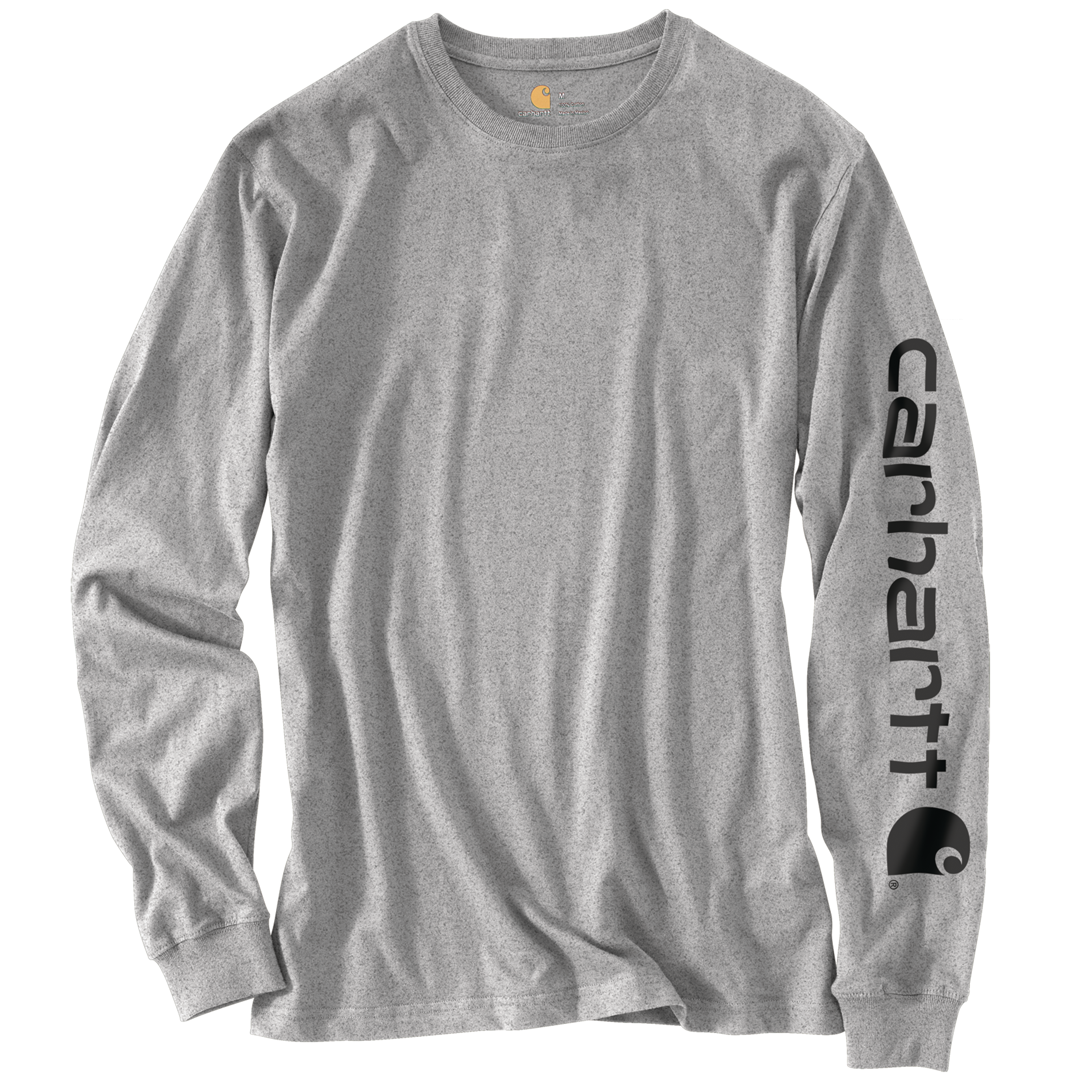 Picture of Carhartt K231 Mens Loose Fit Heavyweight Long-Sleeve Logo Sleeve Graphic T-Shirt