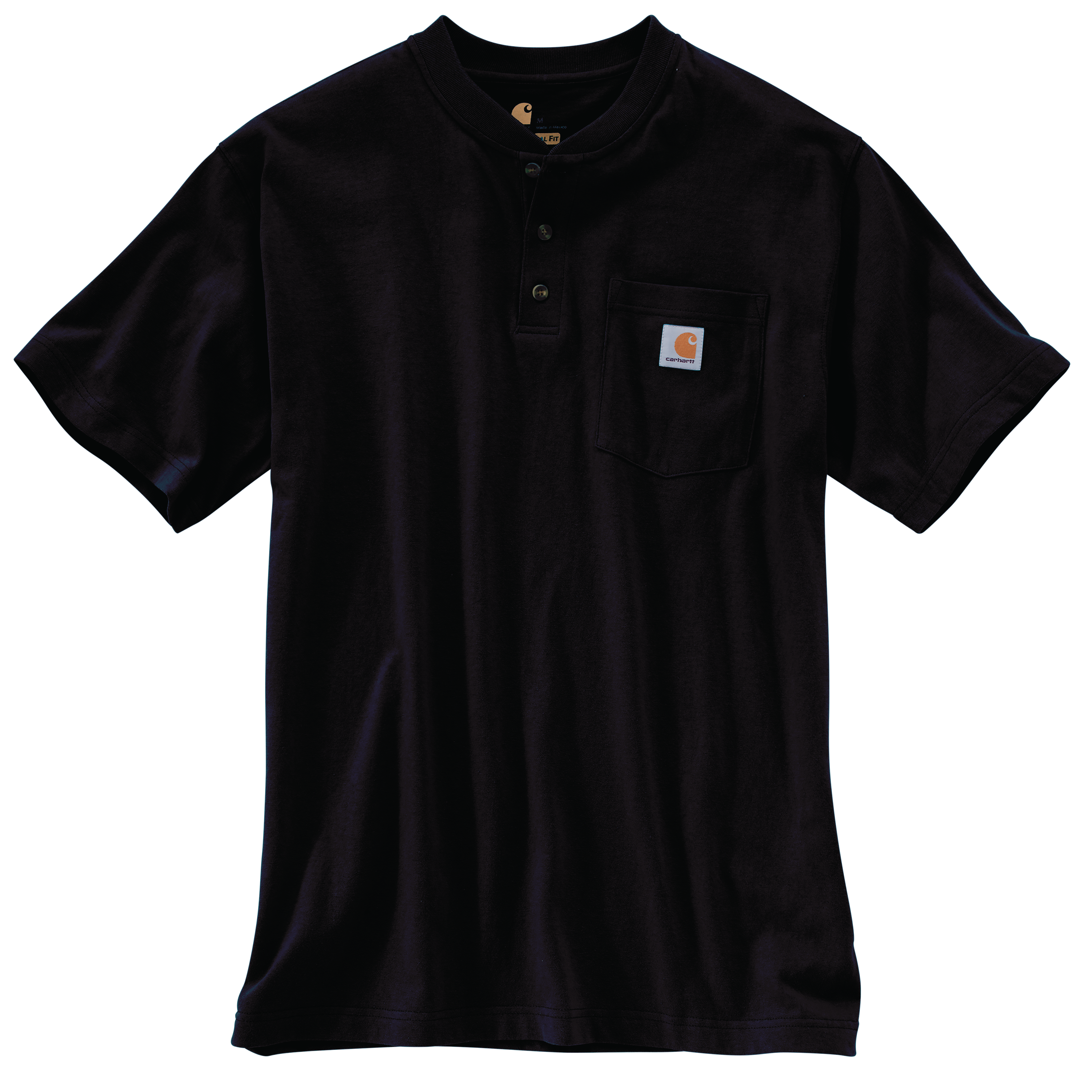 Picture of Carhartt K84 Mens Loose Fit Heavyweight Short-Sleeve Pocket Henley T-Shirt