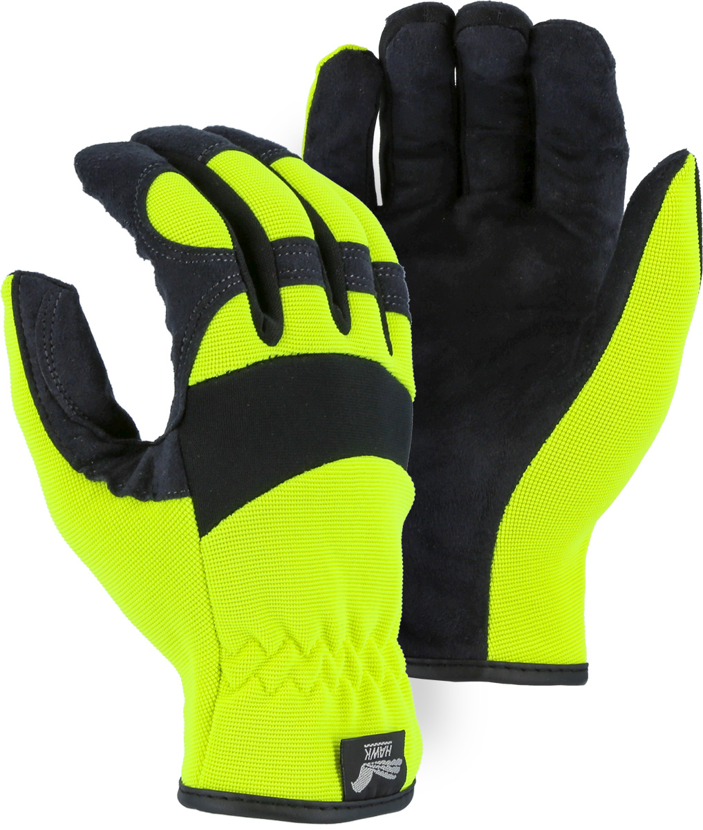 Picture of Majestic 2136HY Armor Skin™ Mechanics Glove with Hi-Viz Knit Back